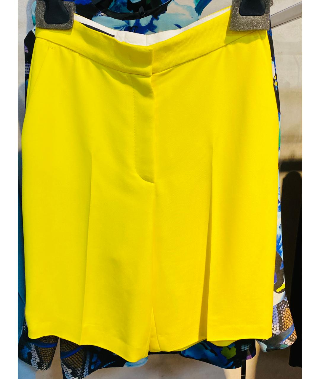 ESCADA Желтые шерстяные шорты, фото 4