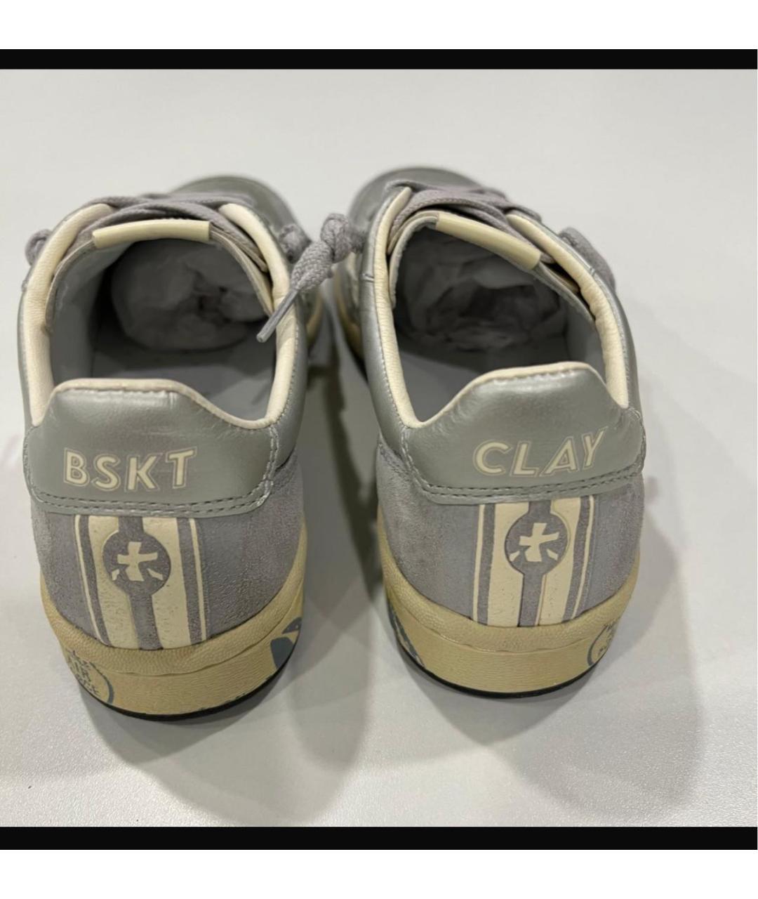 PREMIATA Серые кожаные кеды, фото 5