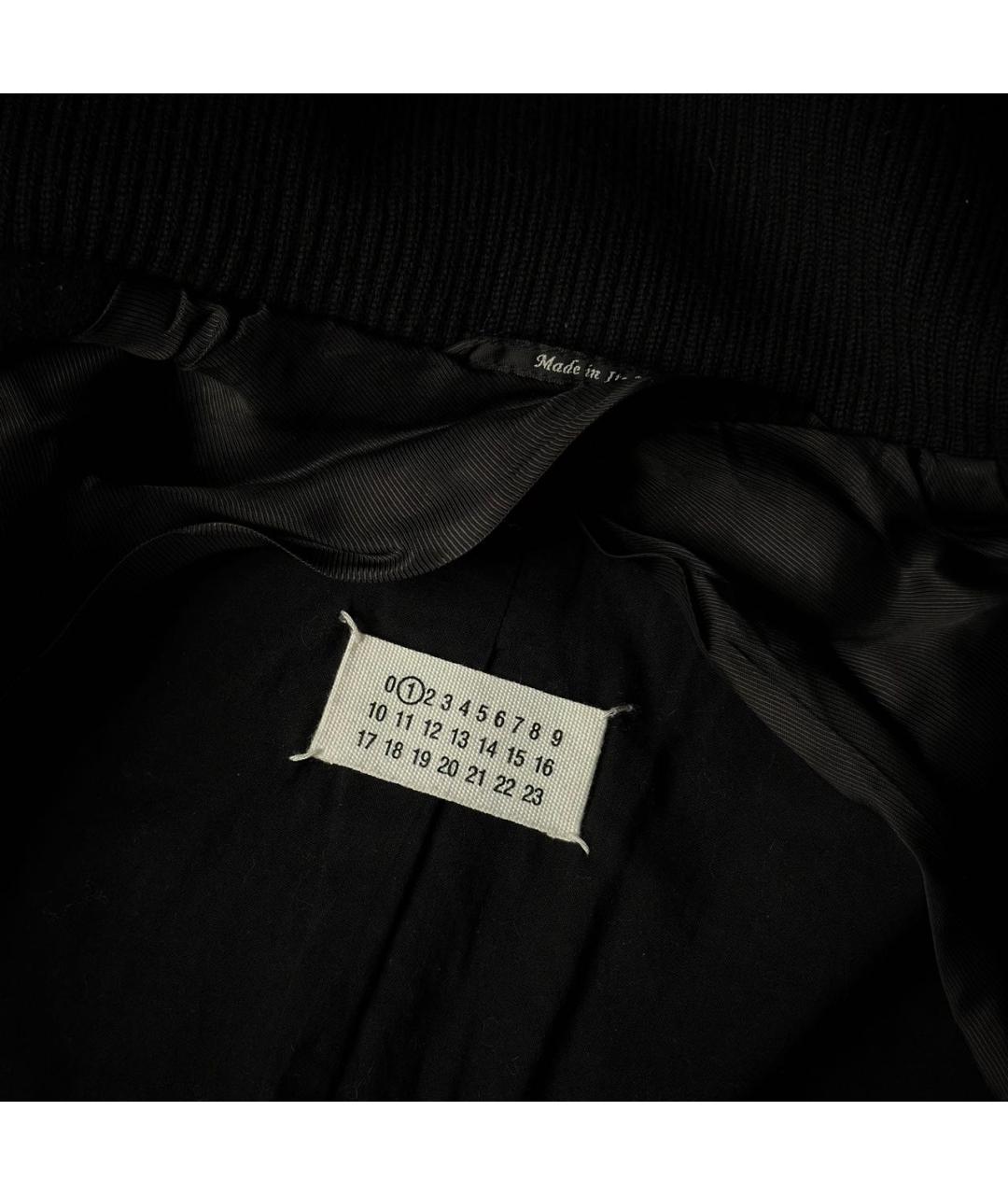 MAISON MARGIELA Черное шерстяное пальто, фото 7