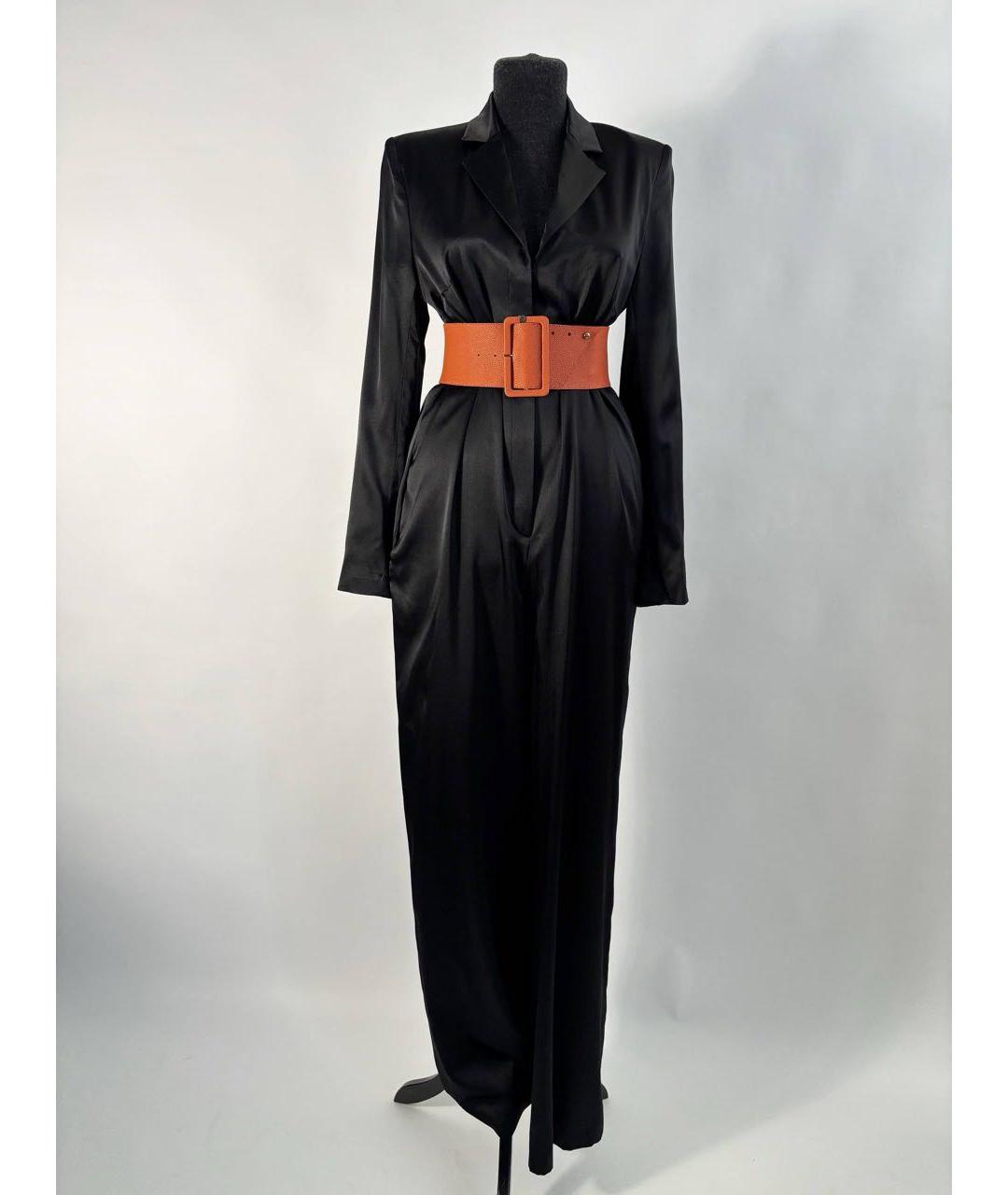 ALEXANDER TEREKHOV Черный шелковый комбинезон, фото 2