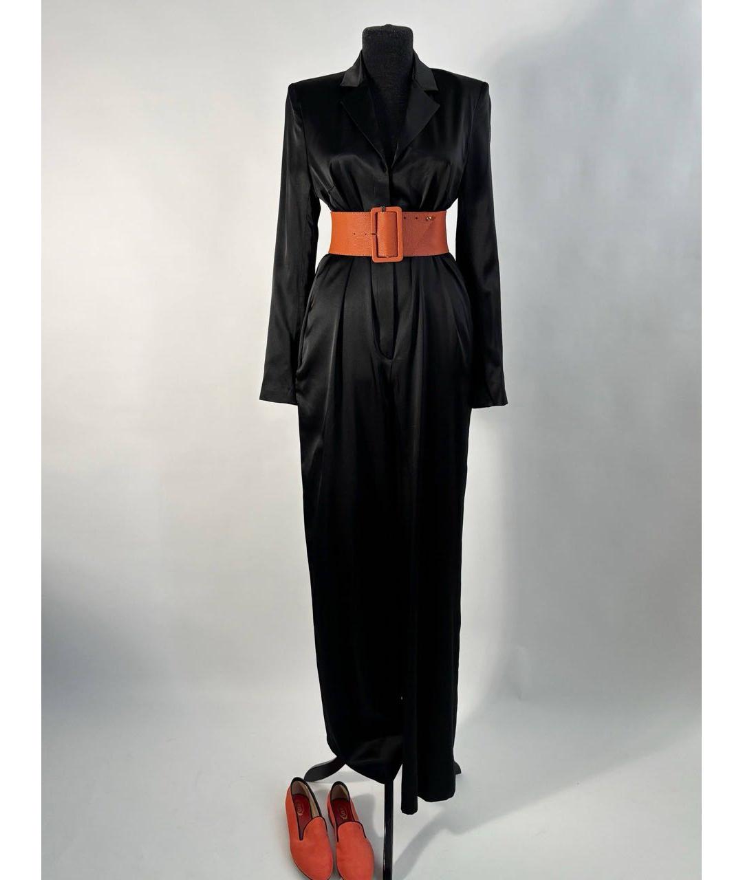 ALEXANDER TEREKHOV Черный шелковый комбинезон, фото 3