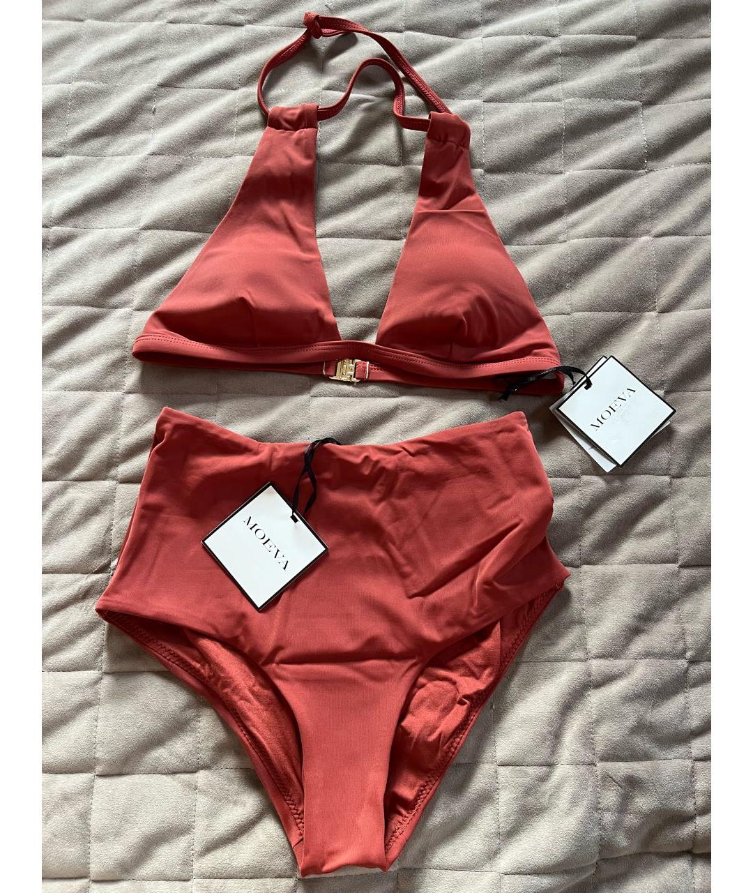 MOEVA Коричневый полиэстеровый купальник, фото 7