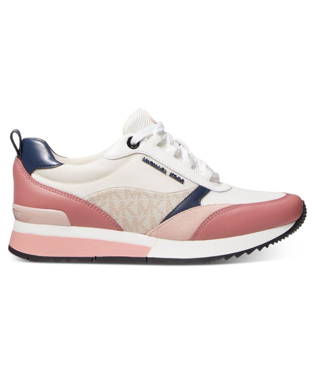 MICHAEL KORS Коралловые кожаные кроссовки, фото 9