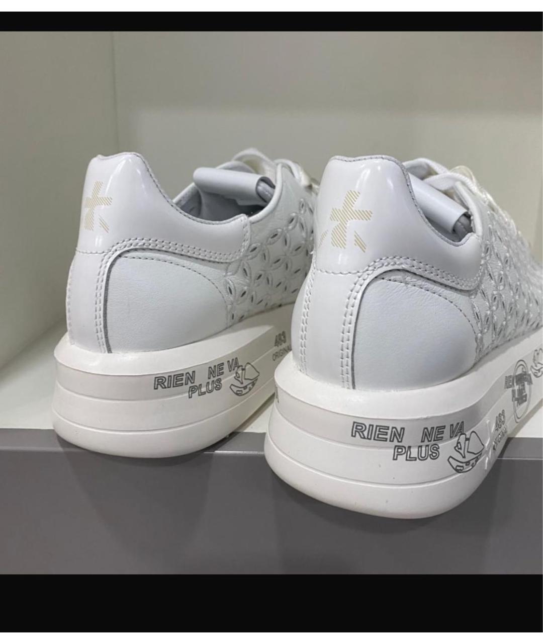 PREMIATA Белые кожаные кеды, фото 2