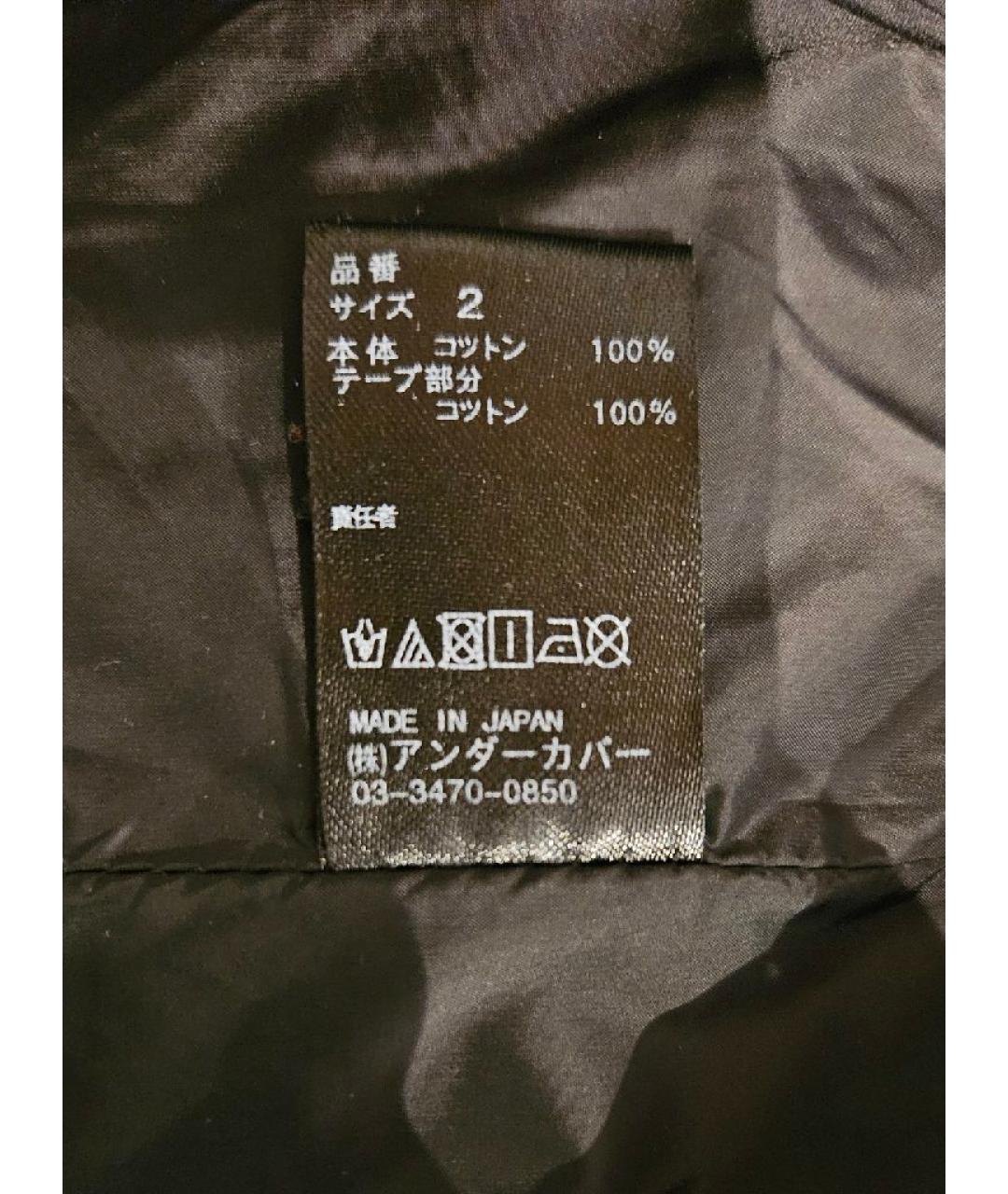 UNDERCOVER Черный хлопковый пуховик, фото 4