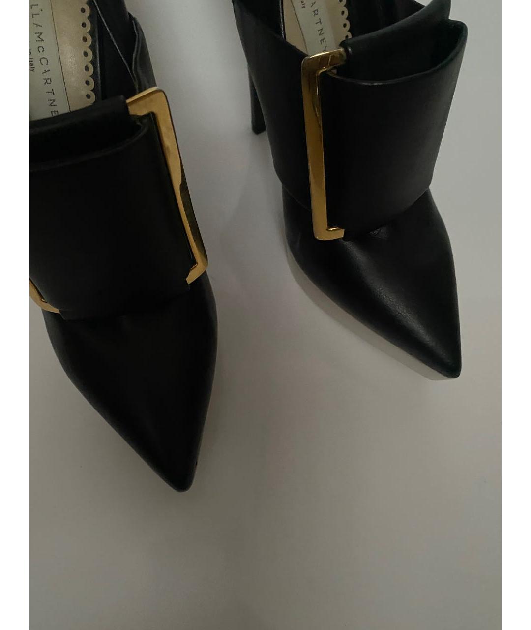 STELLA MCCARTNEY Черные кожаные туфли, фото 3
