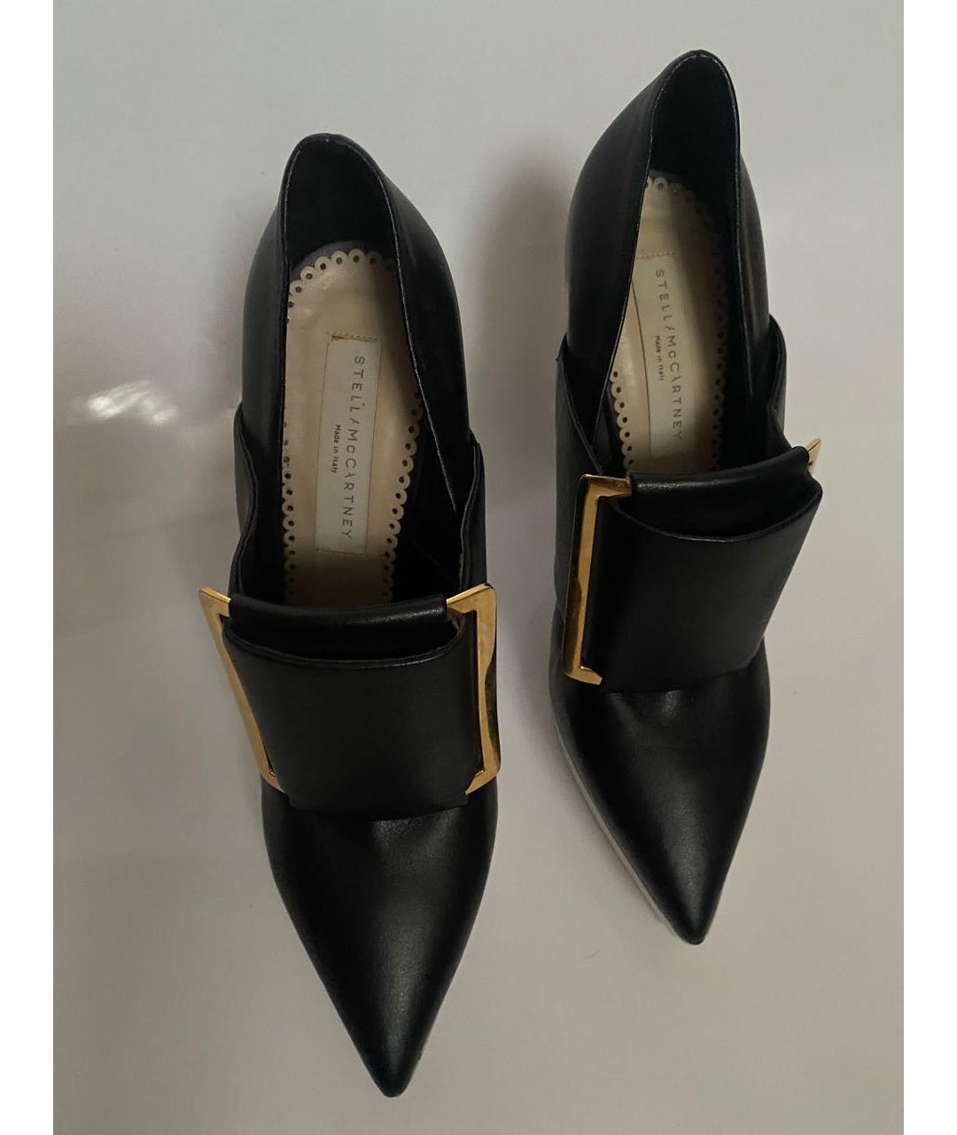 STELLA MCCARTNEY Черные кожаные туфли, фото 2