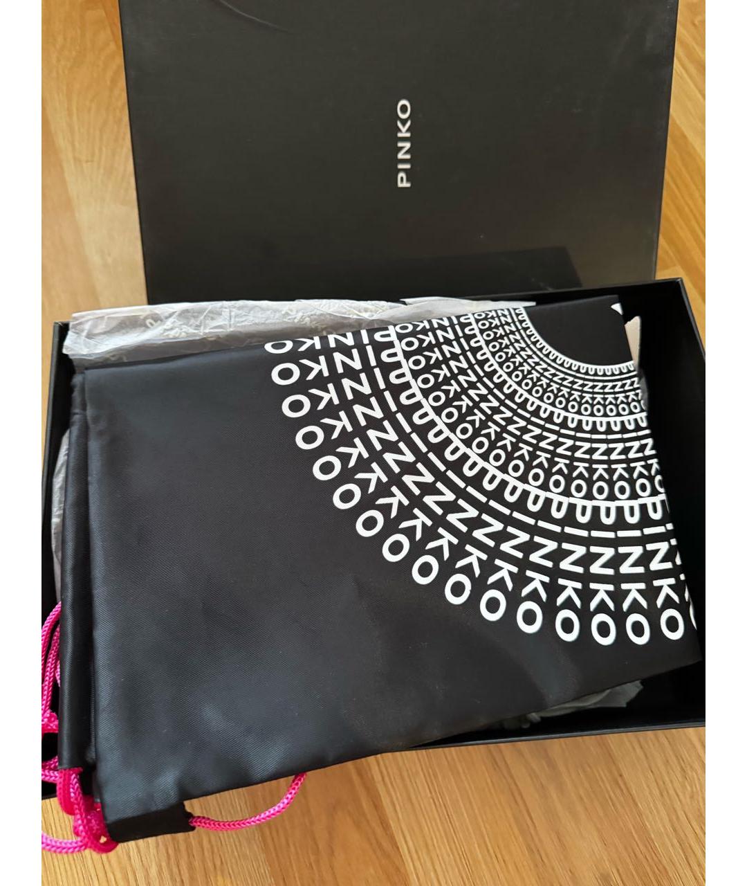 PINKO Мульти кожаные кроссовки, фото 8