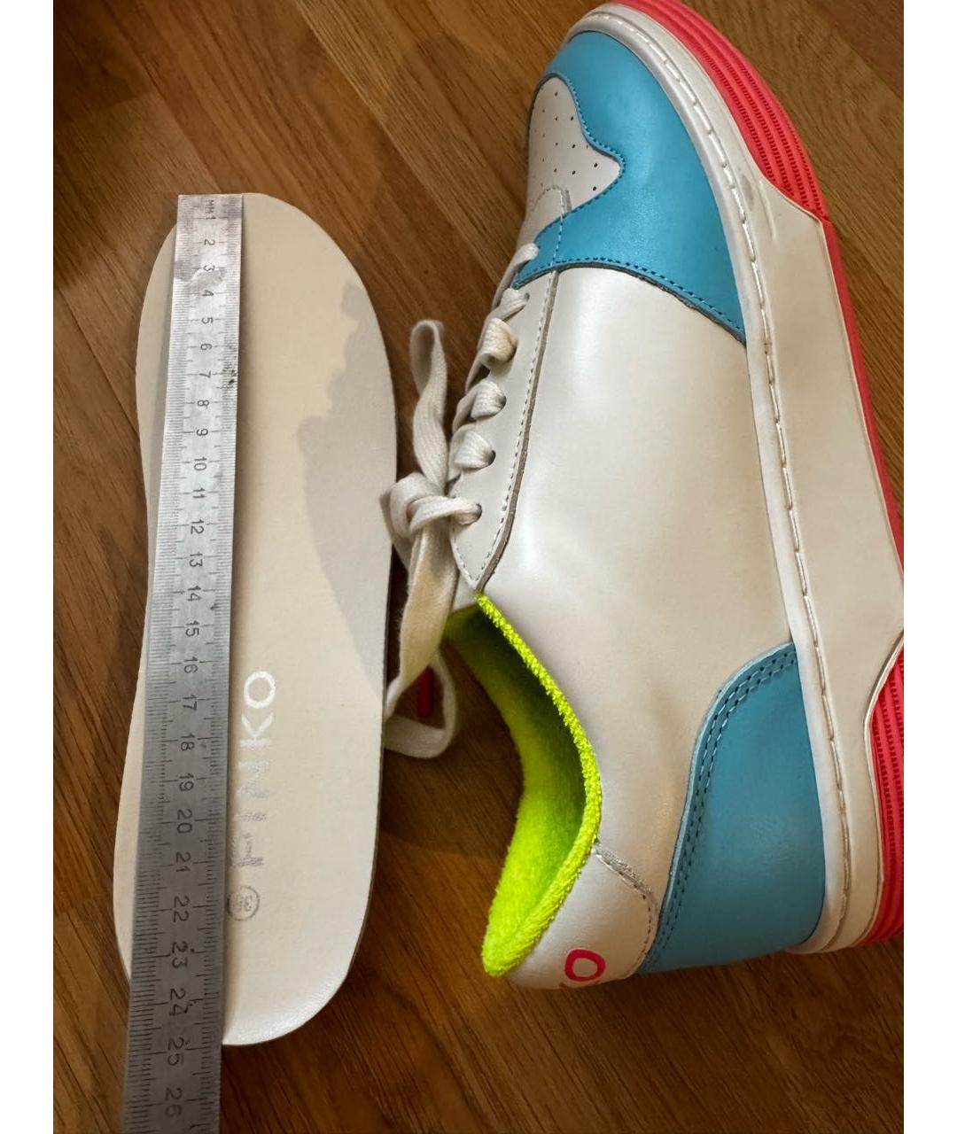 PINKO Мульти кожаные кроссовки, фото 6