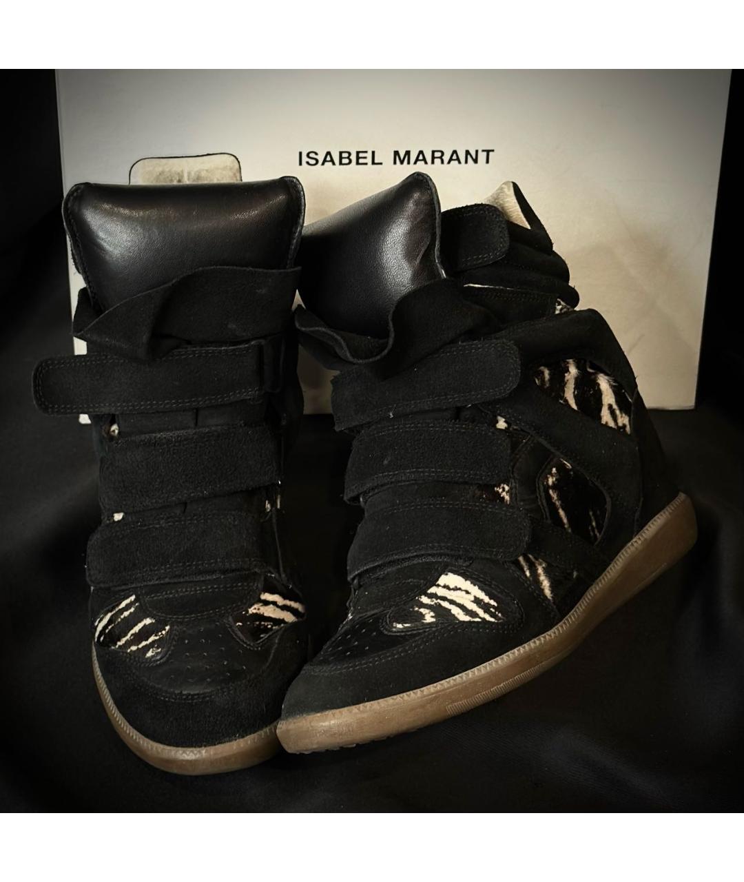 ISABEL MARANT Черные замшевые ботинки, фото 2