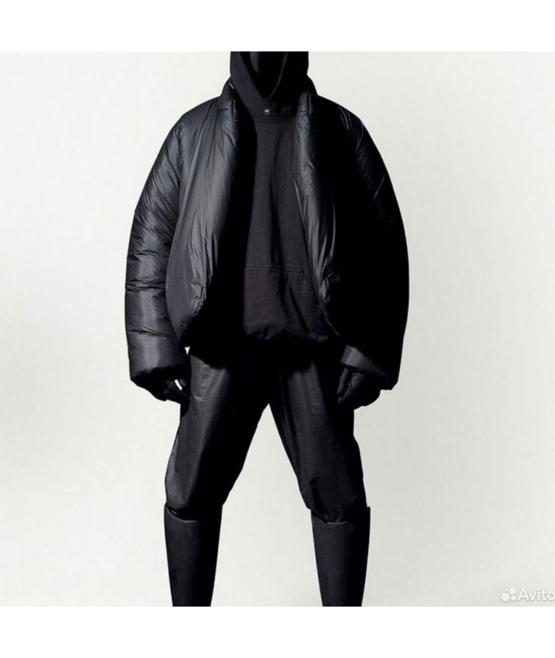 YEEZY Черная полиэстеровая куртка, фото 4