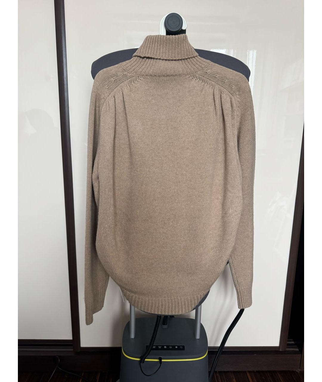 MAISON MARGIELA Бежевый шерстяной джемпер / свитер, фото 2