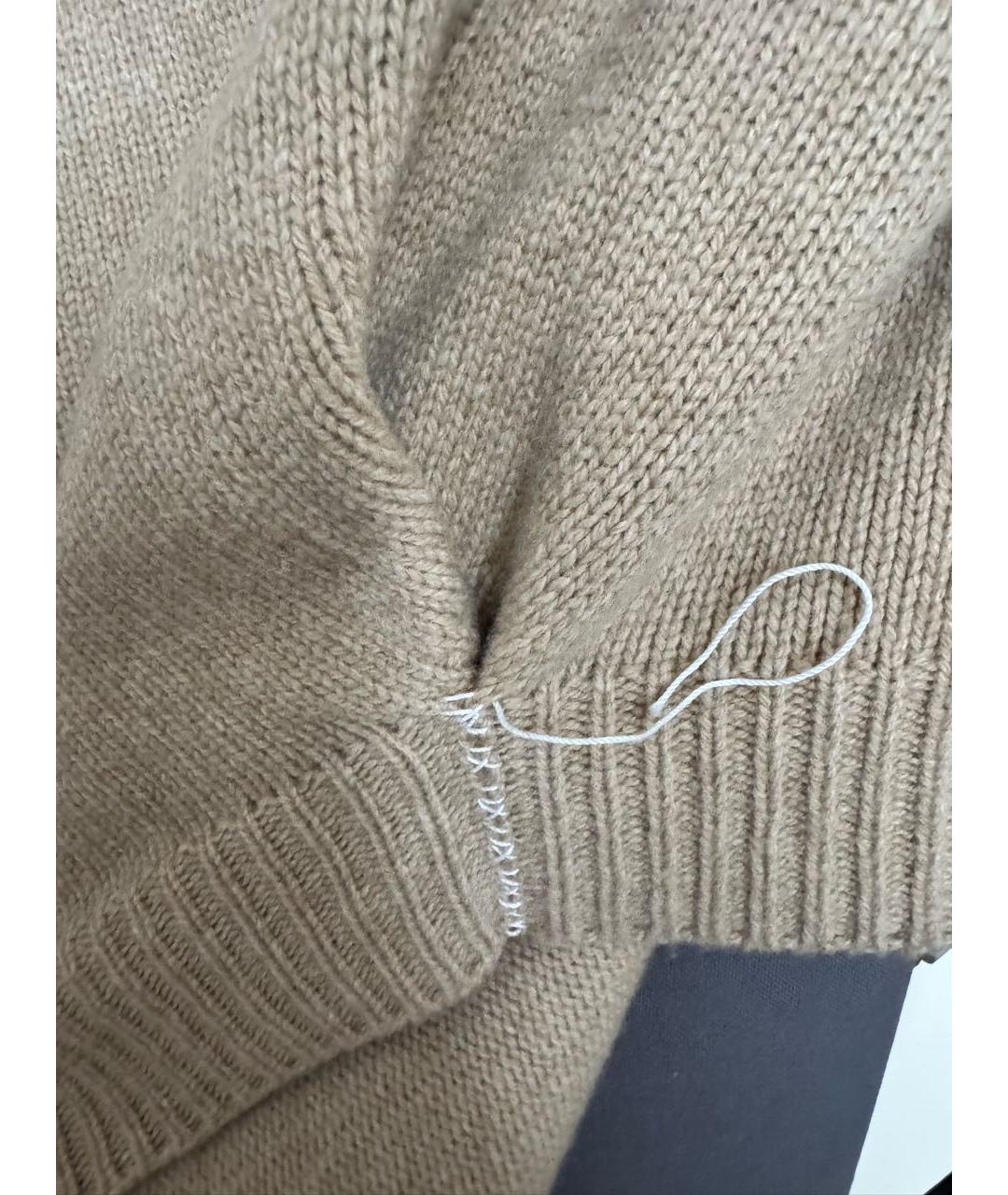MAISON MARGIELA Бежевый шерстяной джемпер / свитер, фото 4