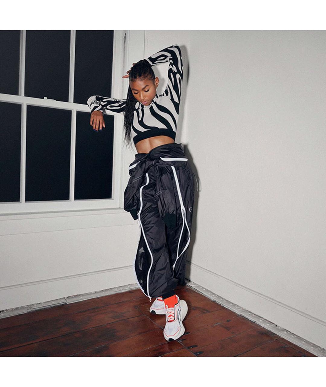 ADIDAS BY STELLA MCCARTNEY Черный полиэстеровый костюм с брюками, фото 3