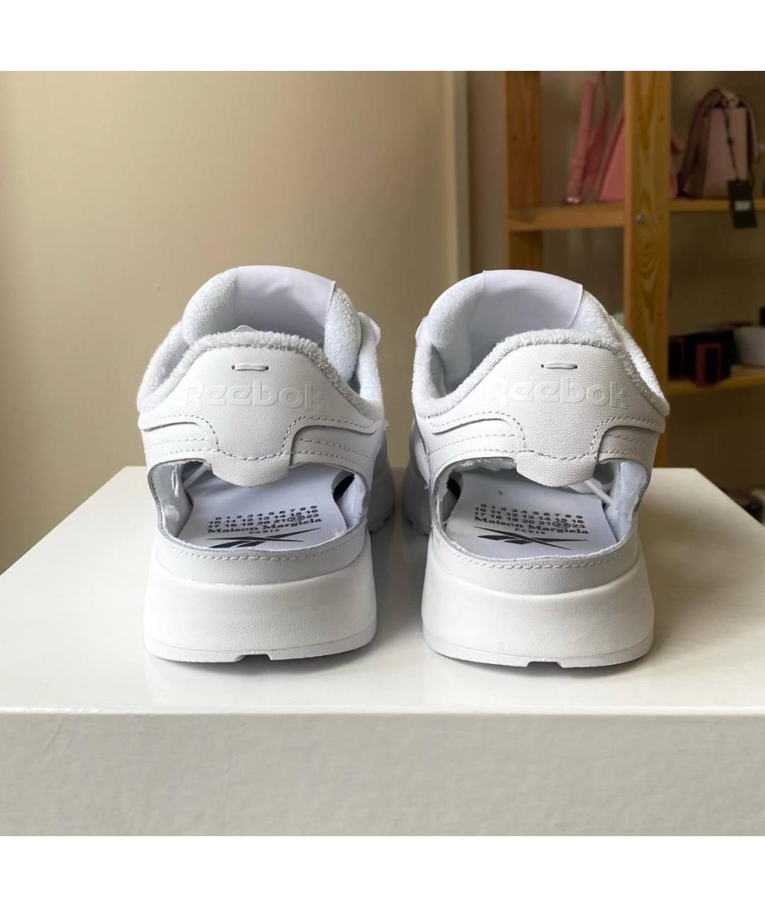 MAISON MARGIELA Белые кожаные кроссовки, фото 6