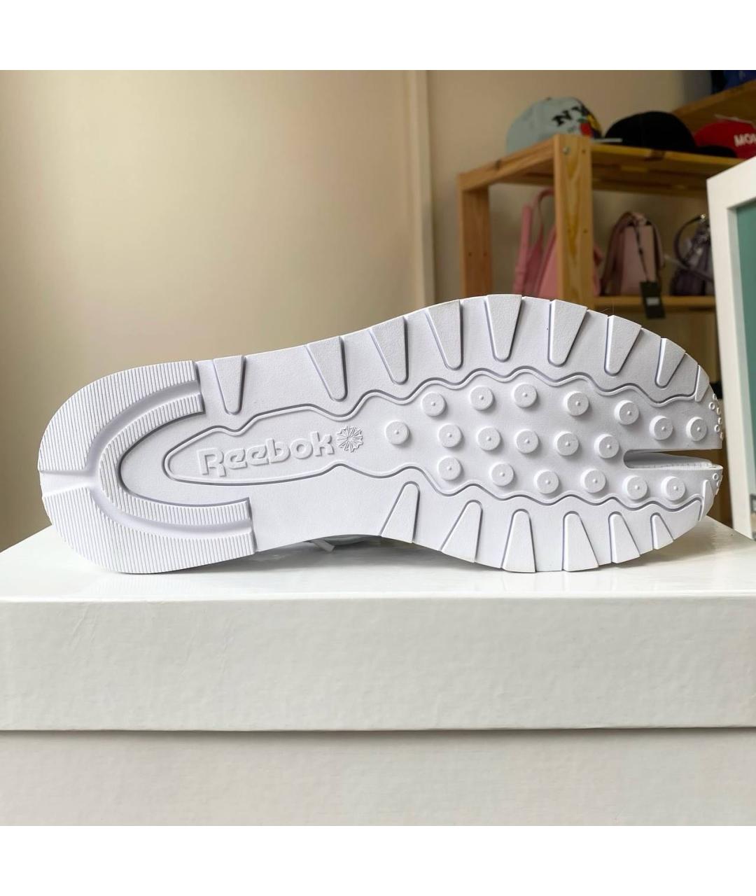 MAISON MARGIELA Белые кожаные кроссовки, фото 7