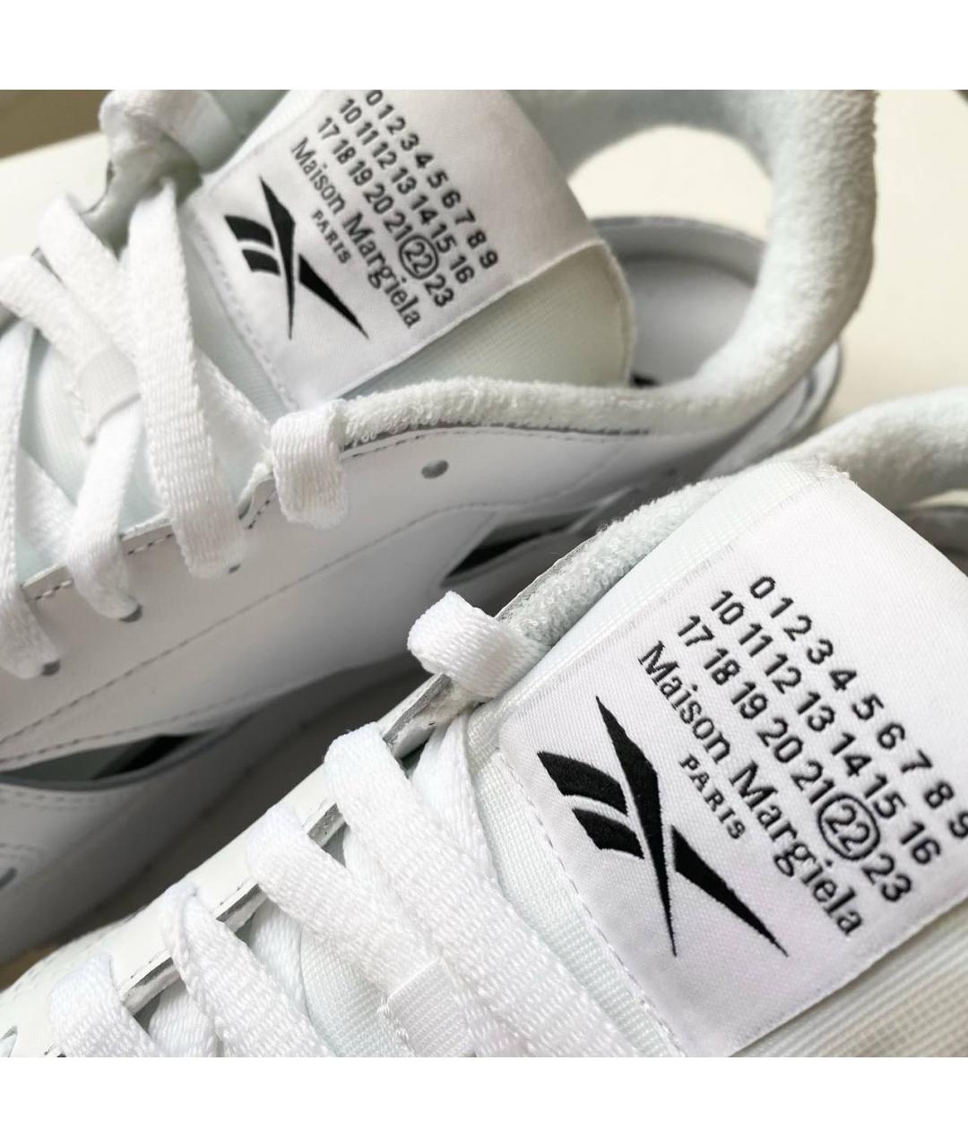 MAISON MARGIELA Белые кожаные кроссовки, фото 5