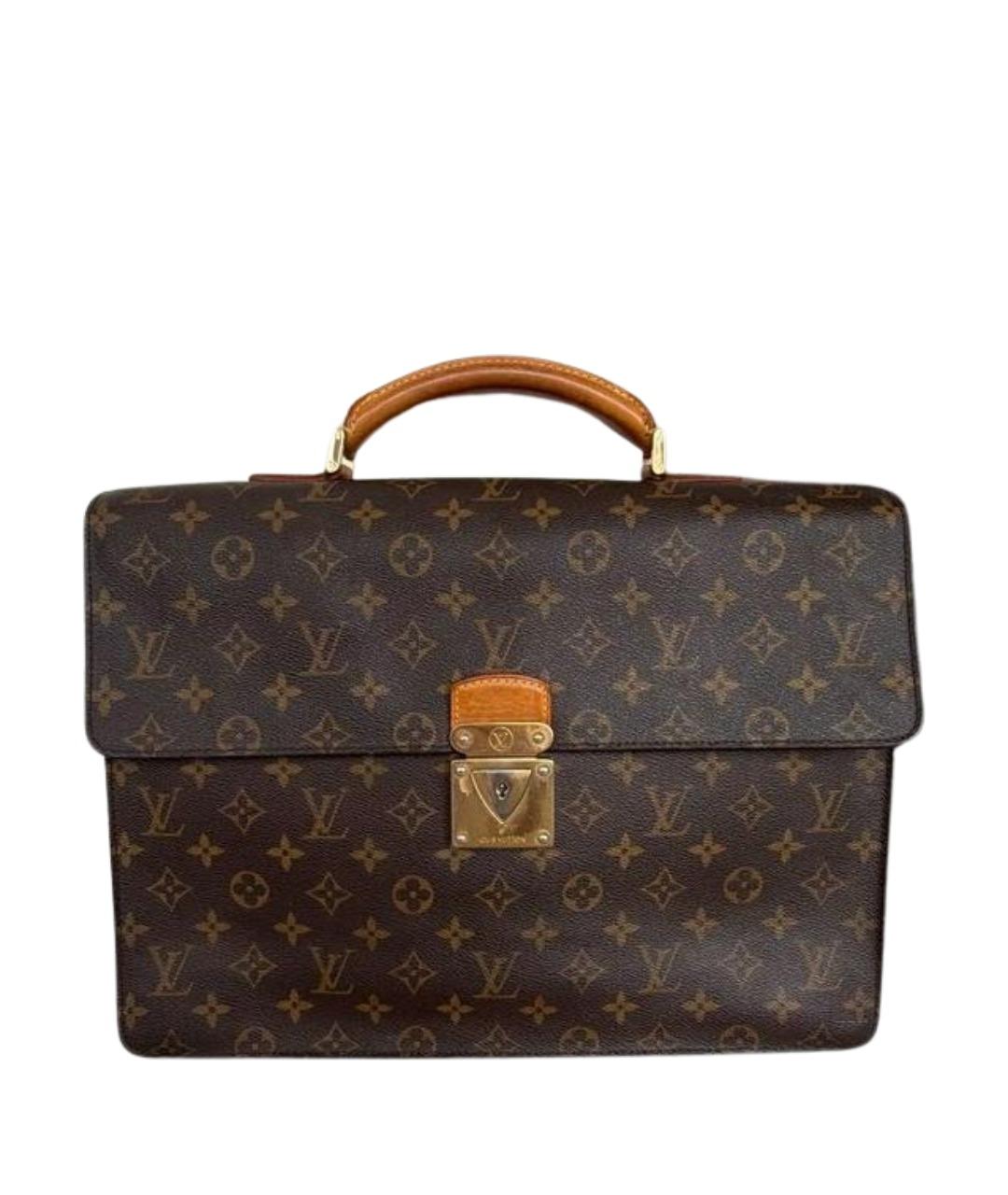 LOUIS VUITTON Коричневая сумка с короткими ручками, фото 6