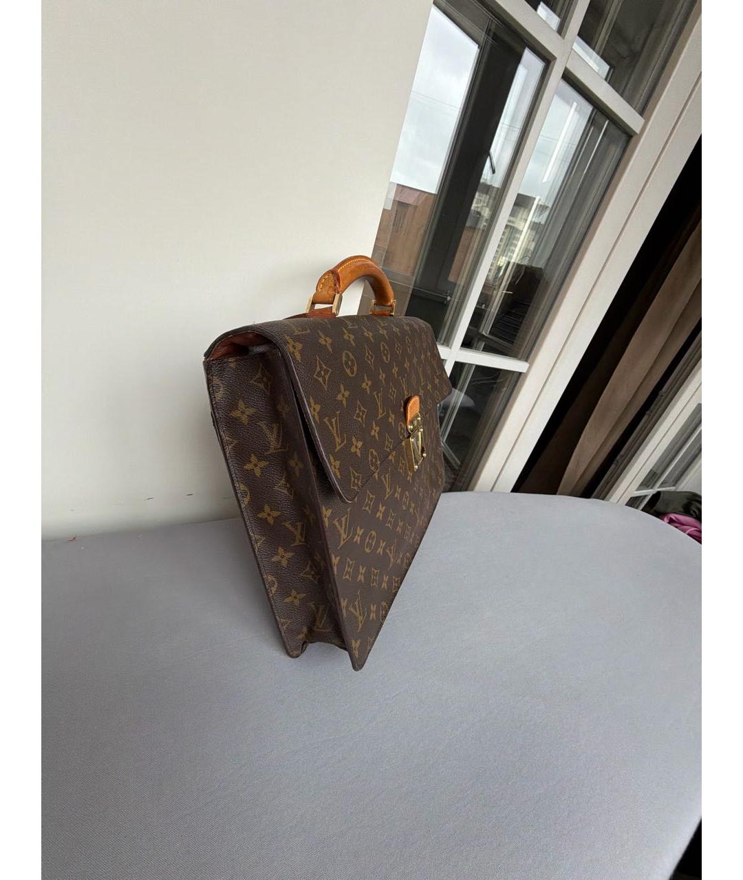 LOUIS VUITTON Коричневая сумка с короткими ручками, фото 2