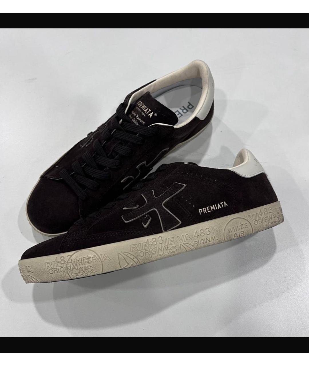 PREMIATA Черные замшевые кеды, фото 5