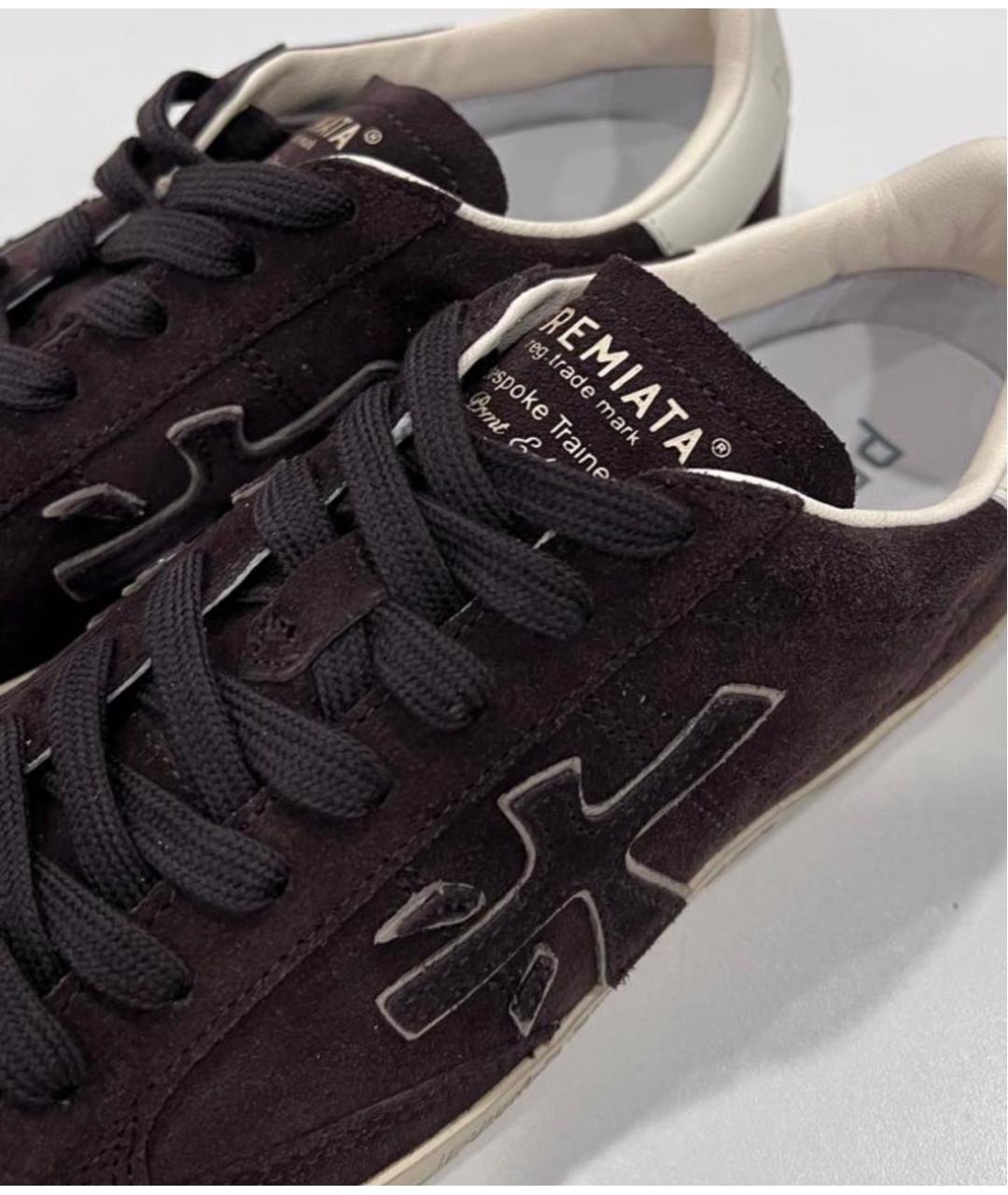 PREMIATA Черные замшевые кеды, фото 3