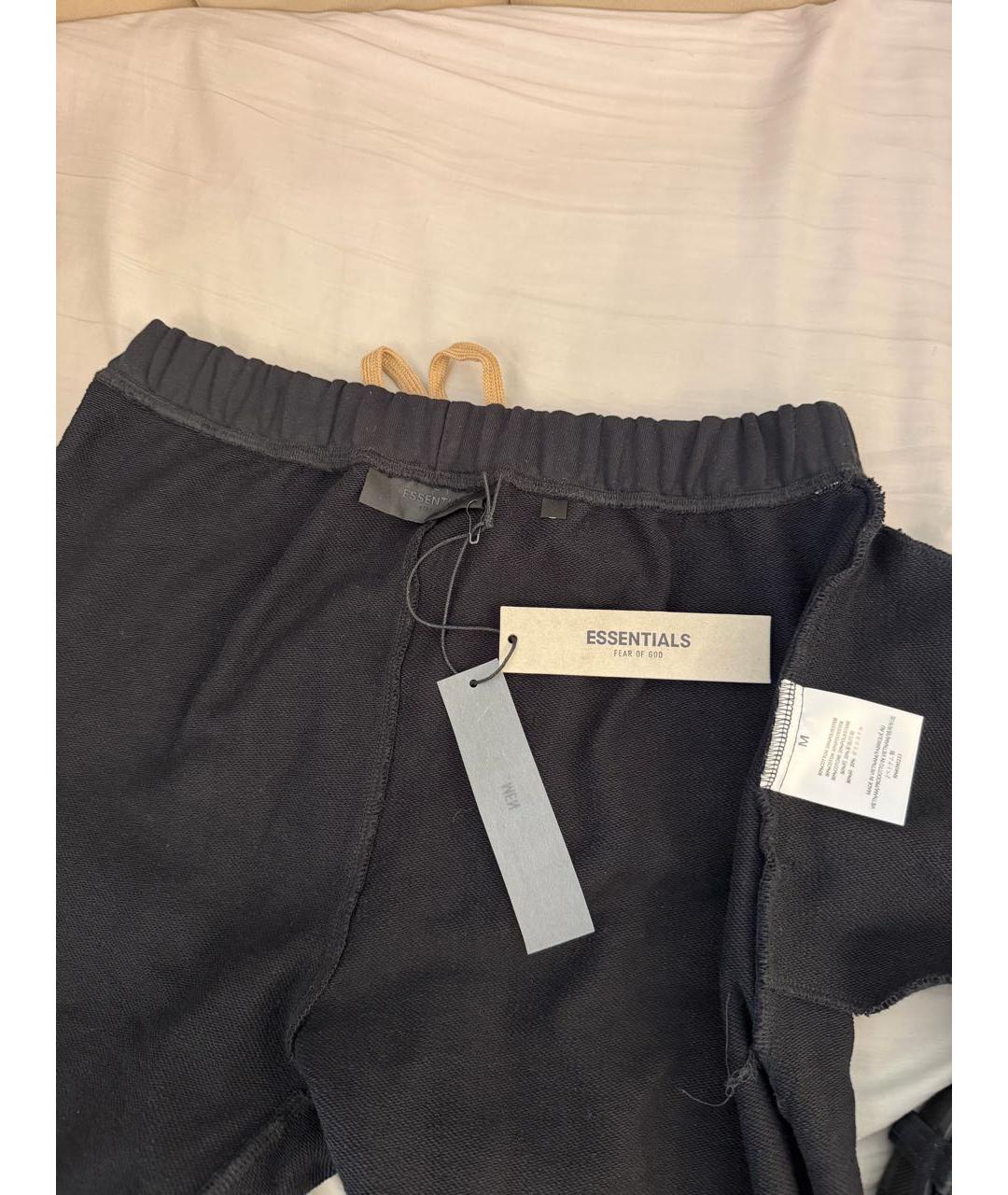 FEAR OF GOD ESSENTIALS Черные хлопковые повседневные брюки, фото 3