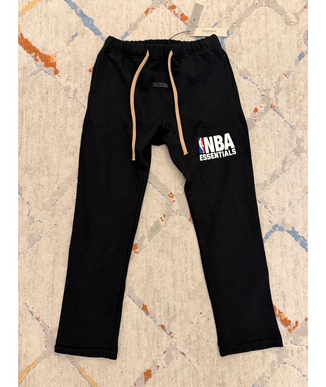 FEAR OF GOD ESSENTIALS Черные хлопковые повседневные брюки, фото 5