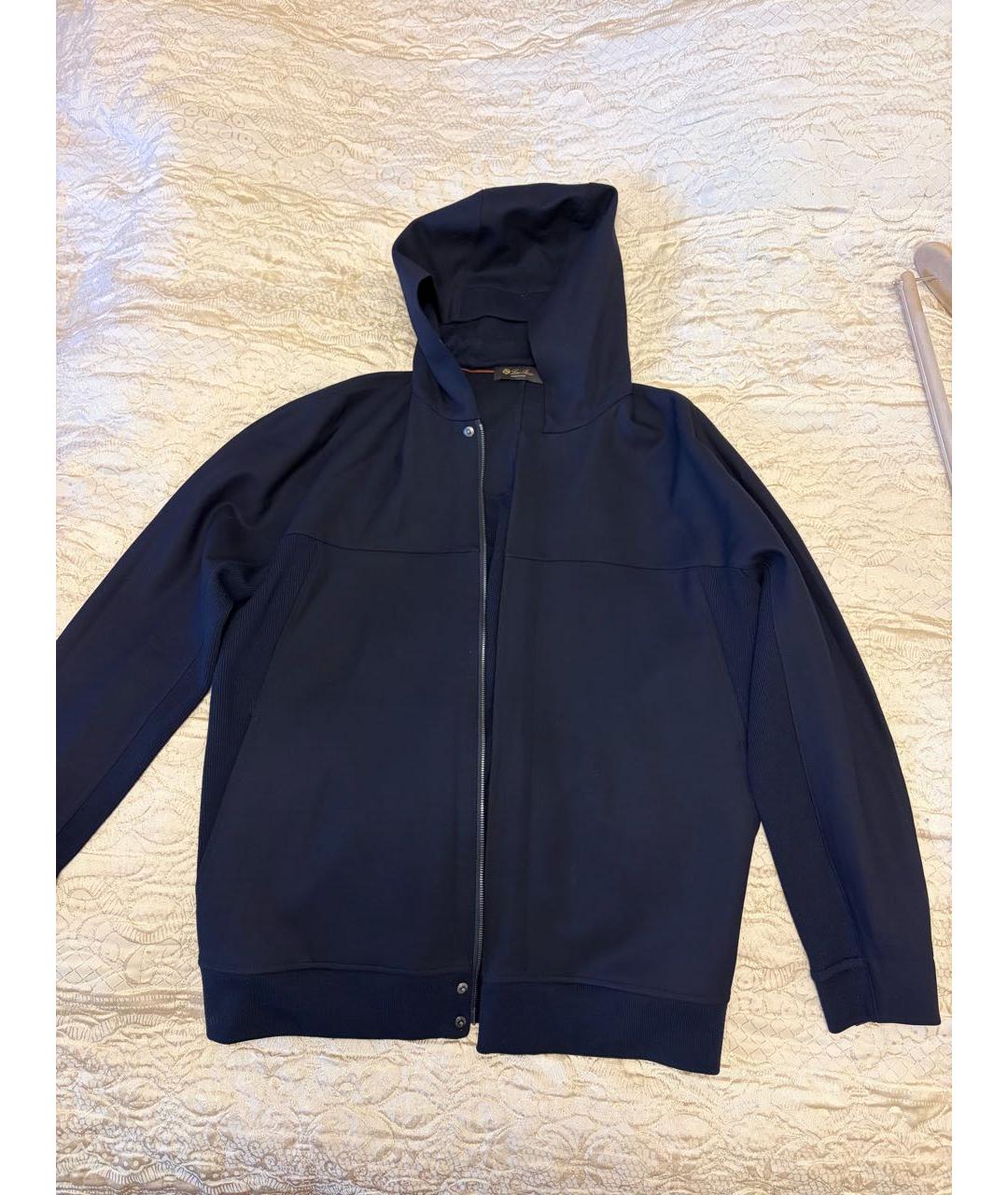 LORO PIANA Темно-синяя шерстяная куртка, фото 6