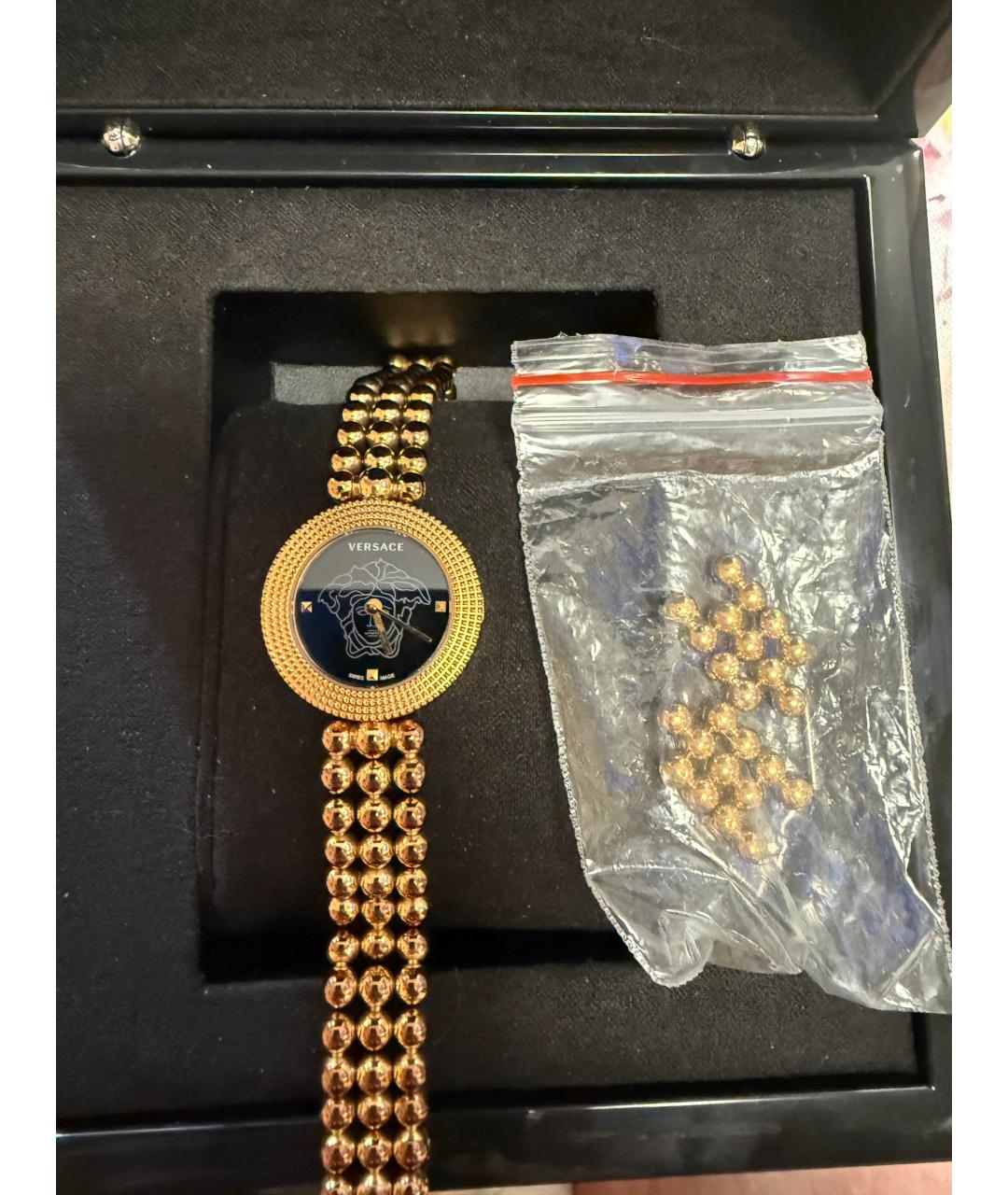 VERSACE Золотые часы, фото 4
