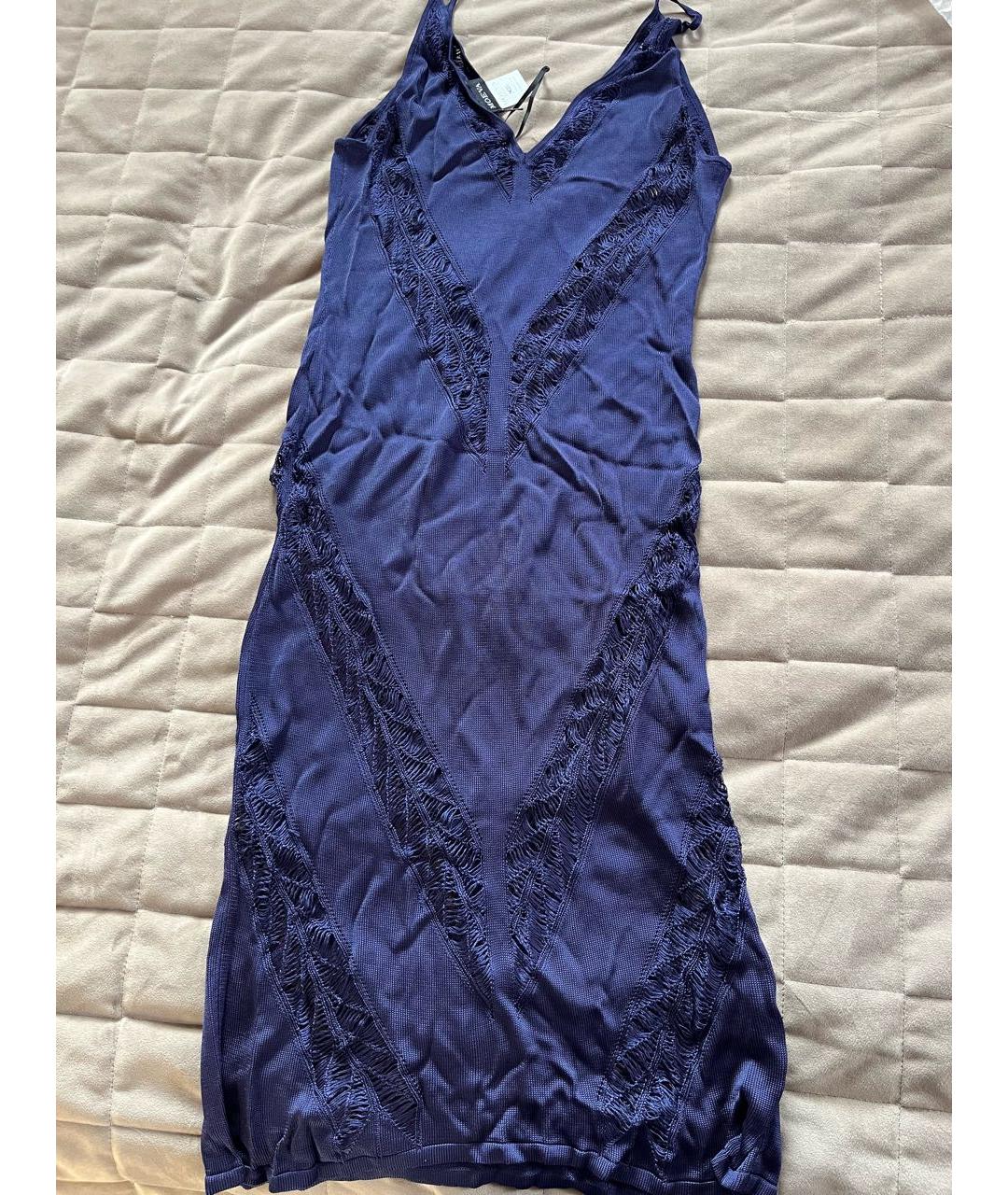 MOEVA Темно-синяя вискозная туника, фото 2