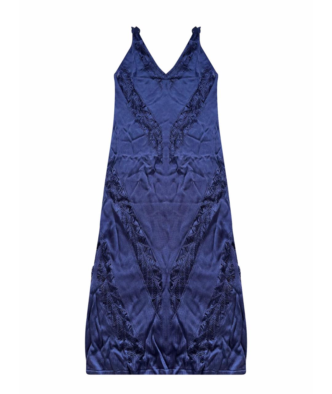 MOEVA Темно-синяя вискозная туника, фото 1