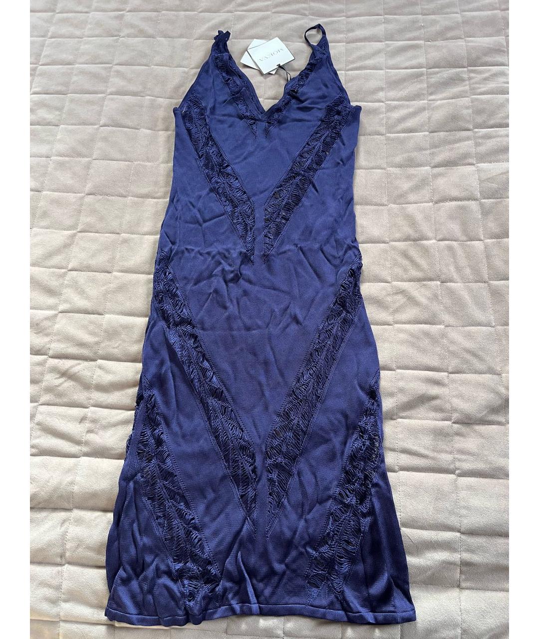 MOEVA Темно-синяя вискозная туника, фото 8