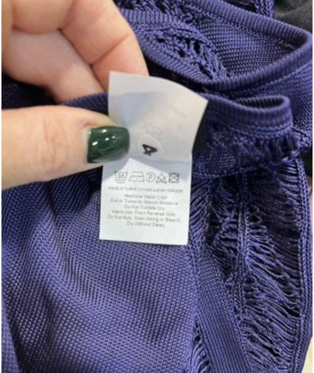 MOEVA Темно-синяя вискозная туника, фото 7