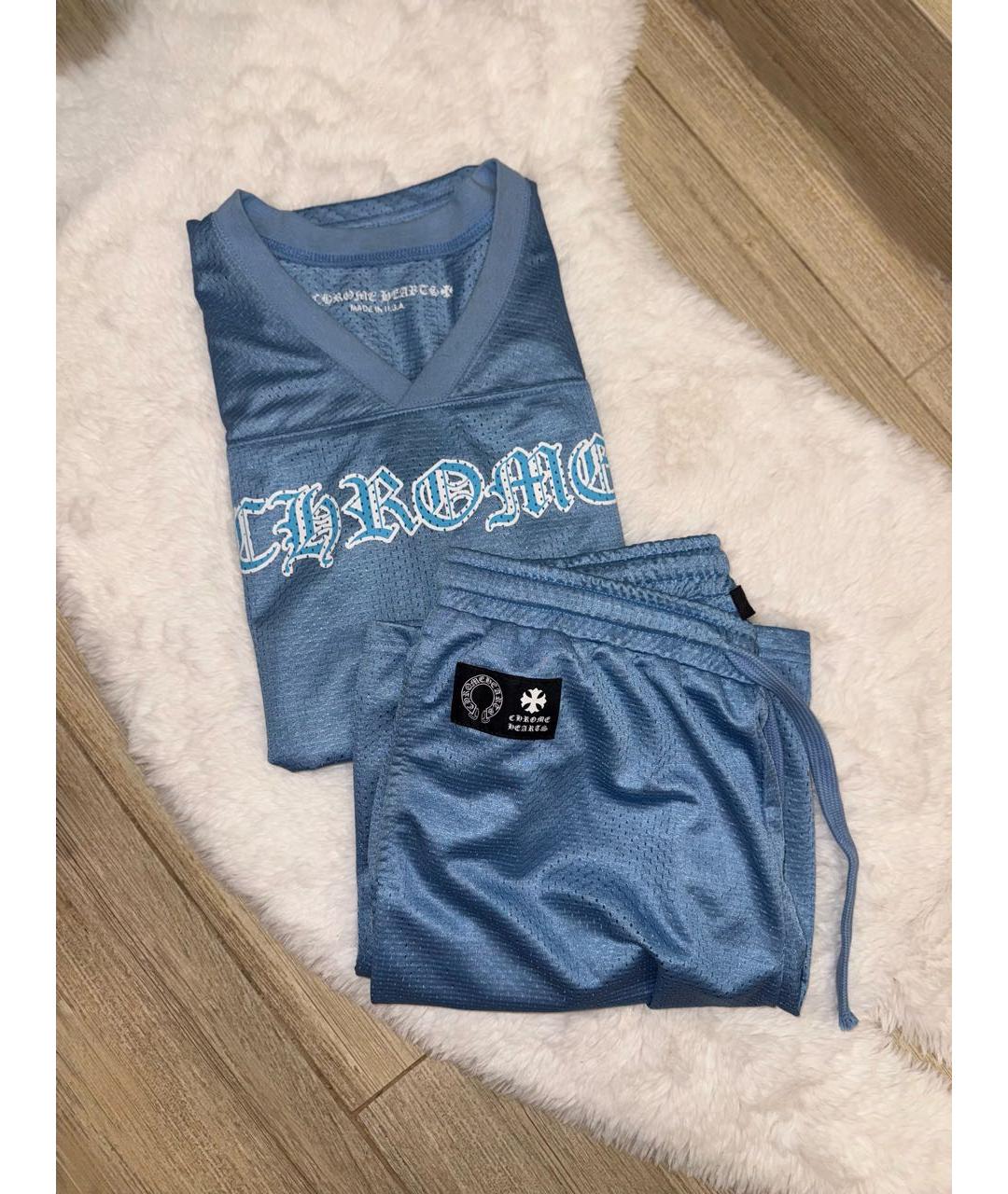 CHROME HEARTS Голубой повседневный костюм, фото 5