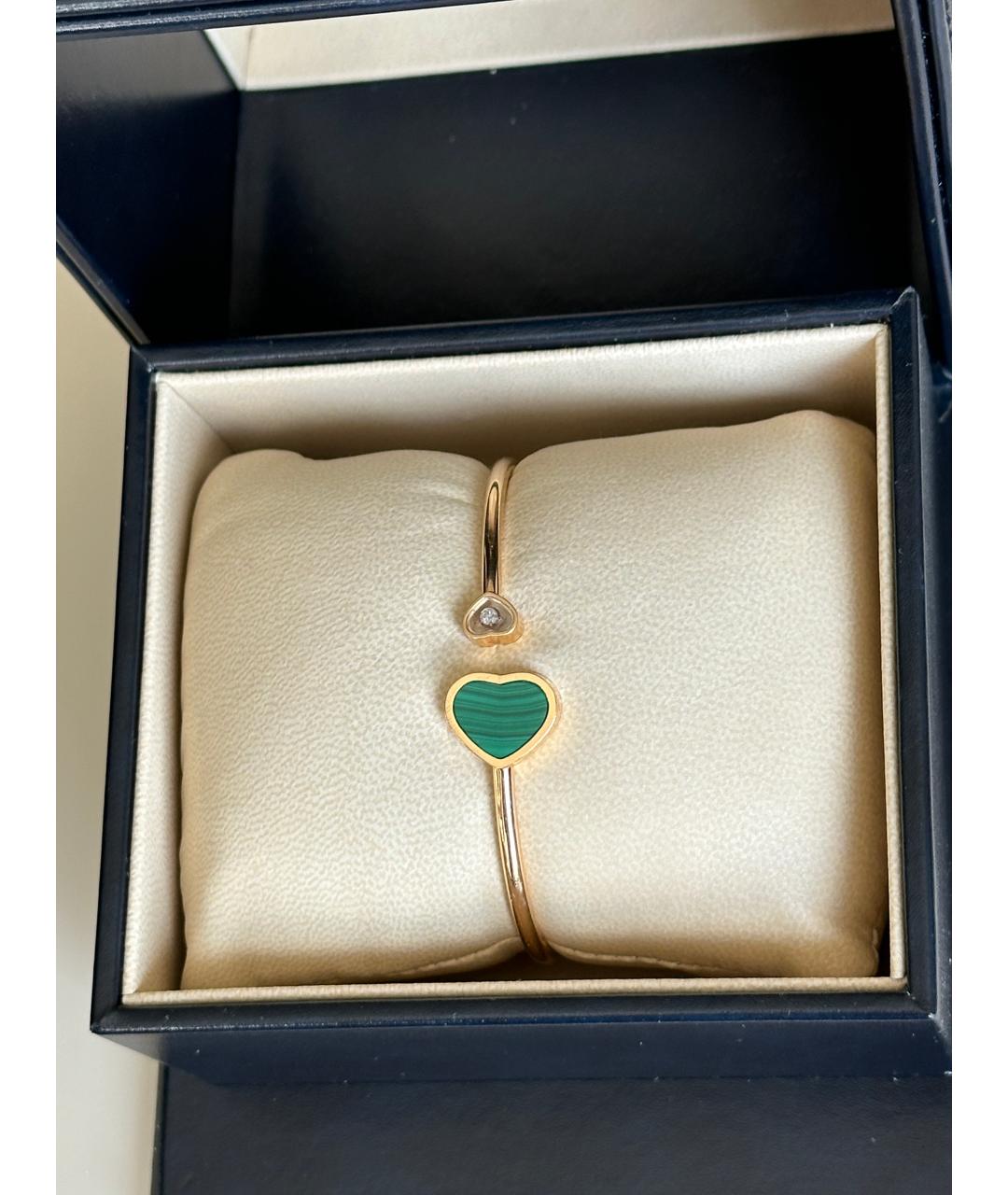 CHOPARD Зеленый браслет из желтого золота, фото 4