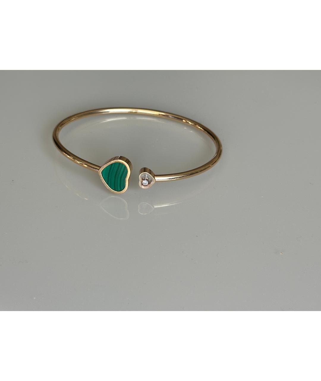 CHOPARD Зеленый браслет из желтого золота, фото 3