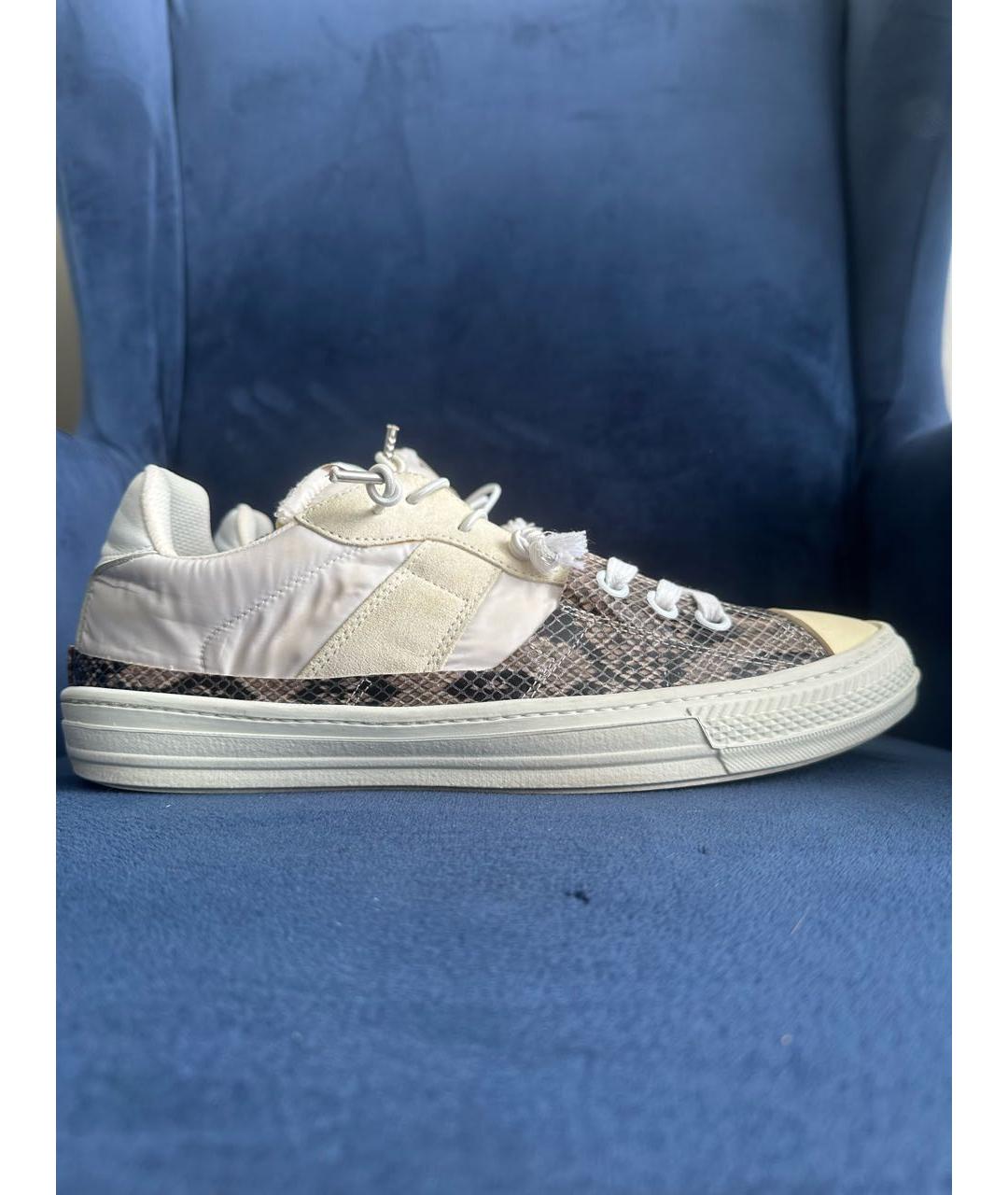 MAISON MARGIELA Белые низкие кроссовки / кеды, фото 8