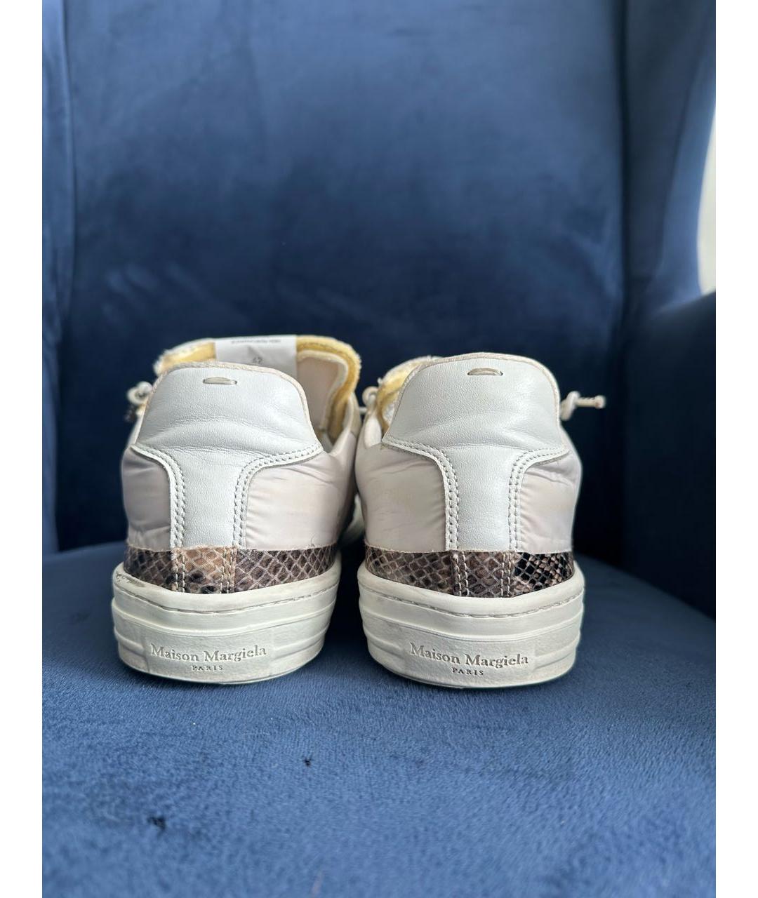 MAISON MARGIELA Белые низкие кроссовки / кеды, фото 4