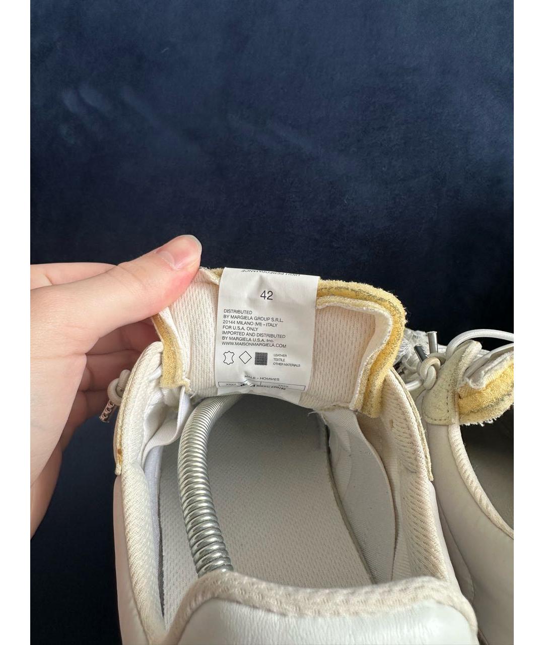 MAISON MARGIELA Белые низкие кроссовки / кеды, фото 5