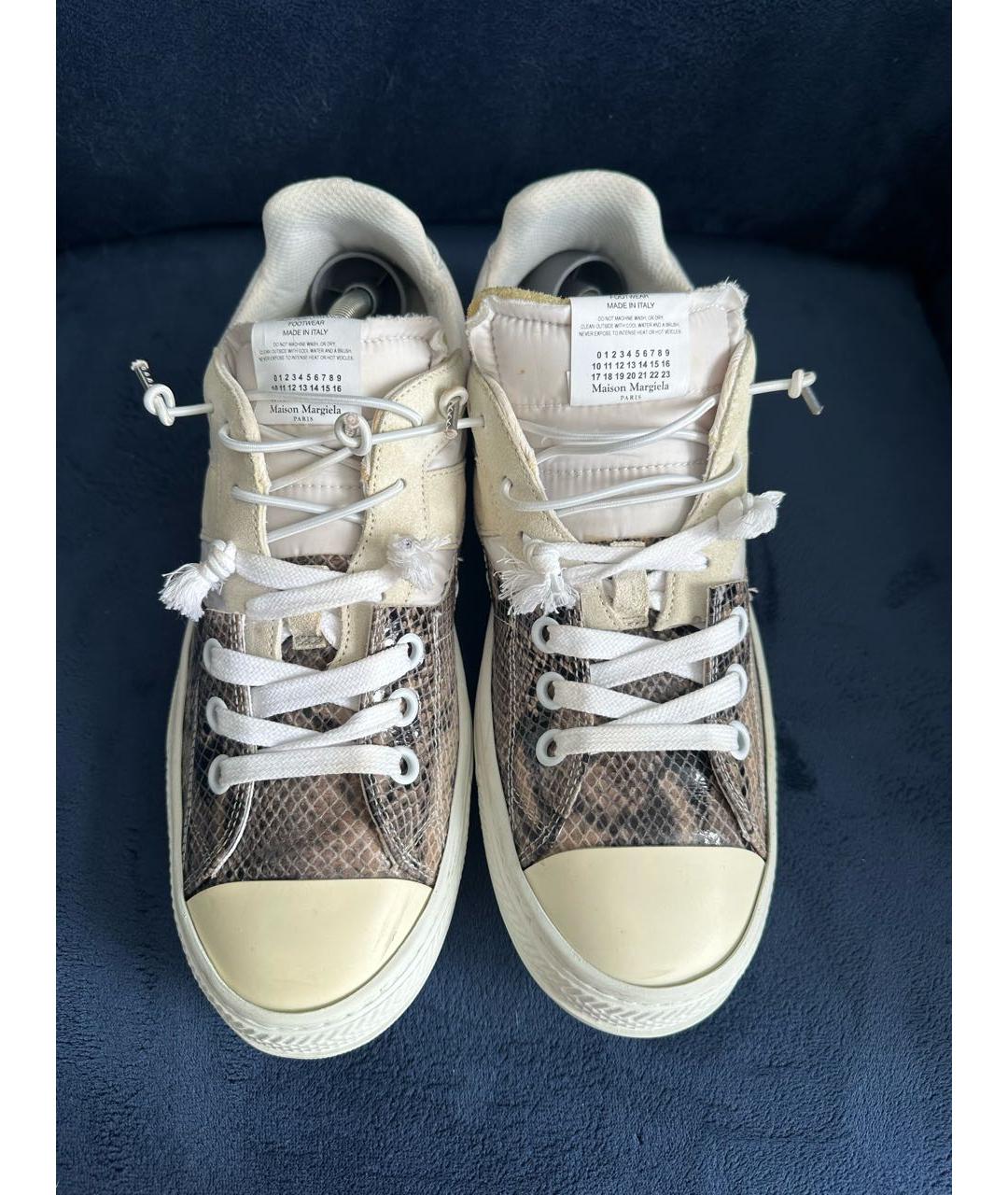 MAISON MARGIELA Белые низкие кроссовки / кеды, фото 2