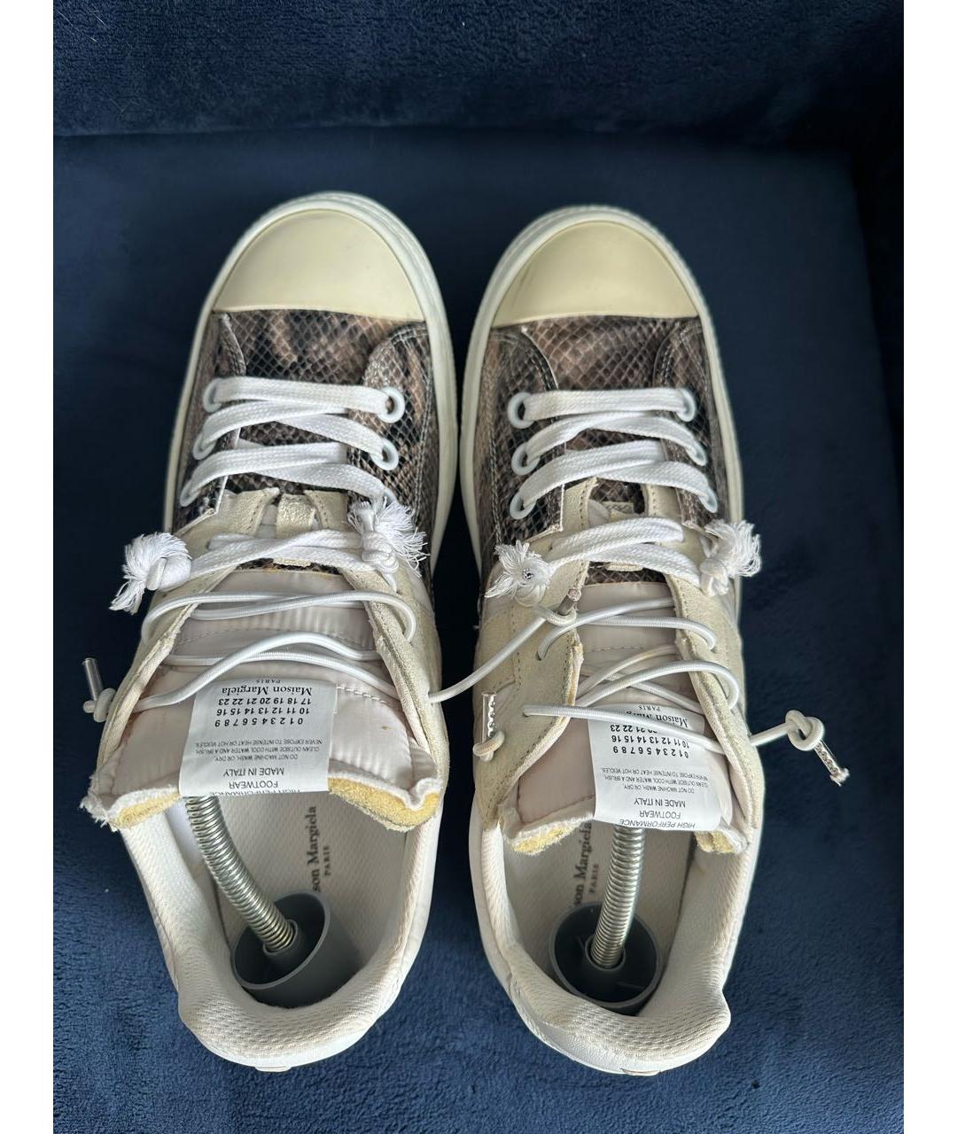 MAISON MARGIELA Белые низкие кроссовки / кеды, фото 3