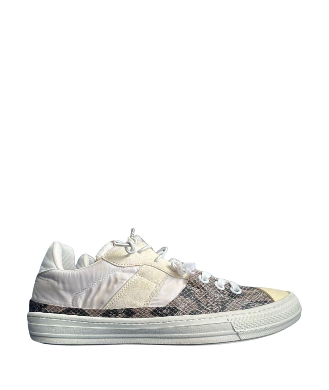 MAISON MARGIELA Белые низкие кроссовки / кеды, фото 1