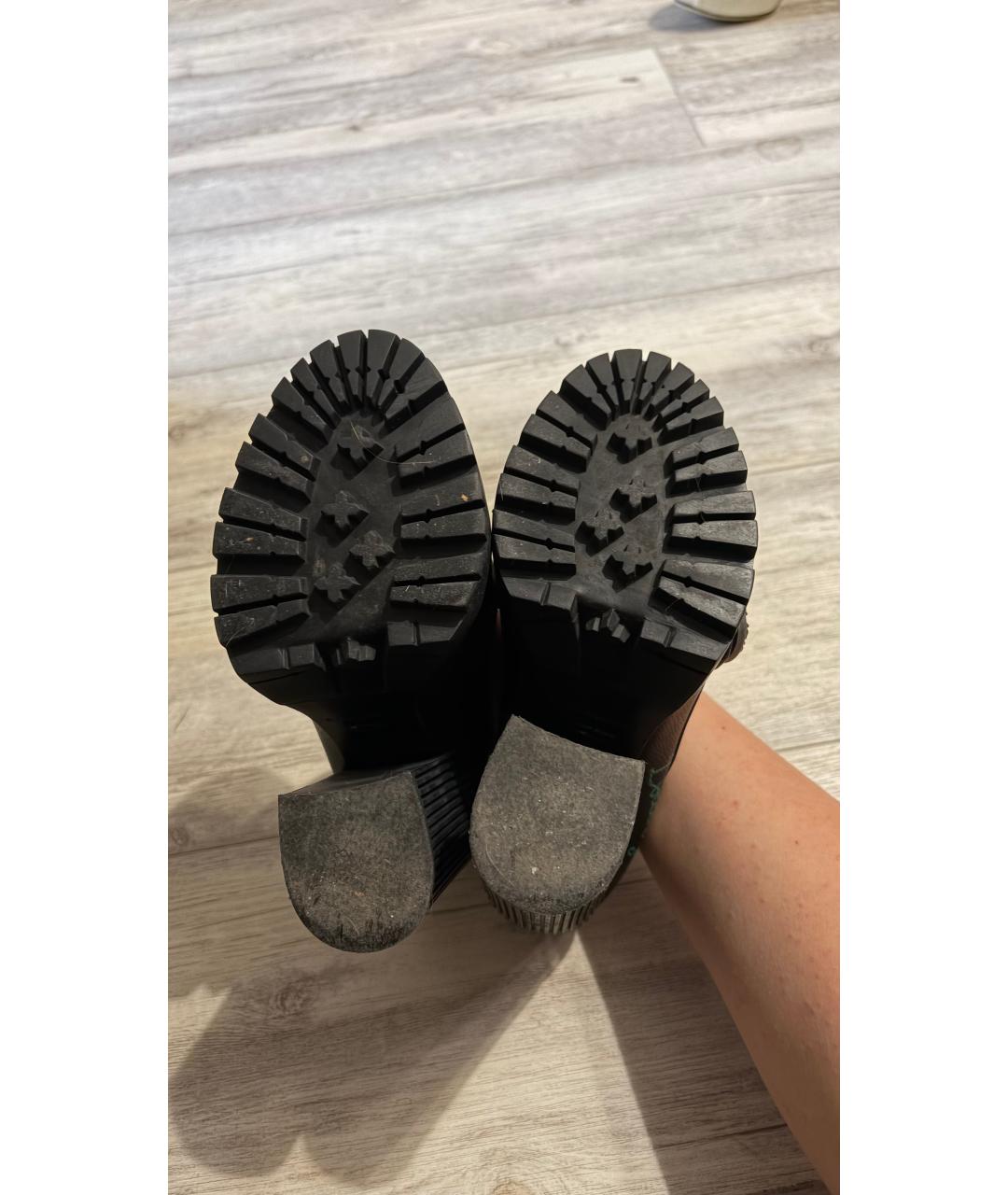 DOLCE&GABBANA Черные кожаные туфли, фото 5