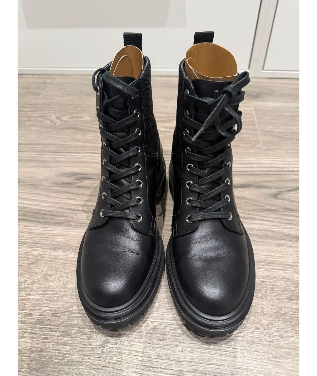 GIANVITO ROSSI Черные кожаные ботинки, фото 8