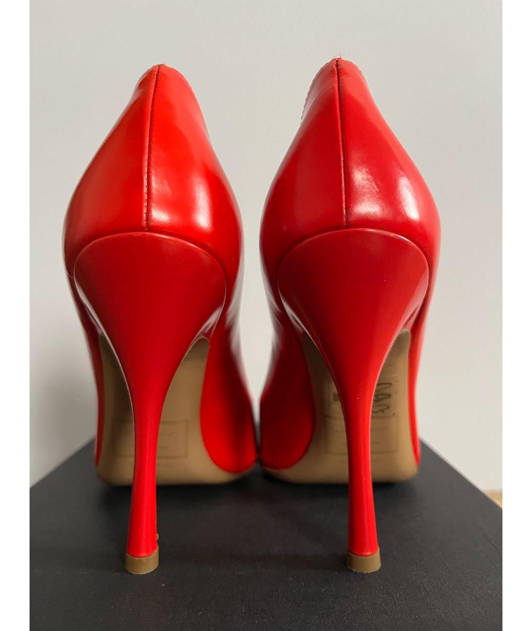 DSQUARED2 Красные кожаные туфли, фото 4