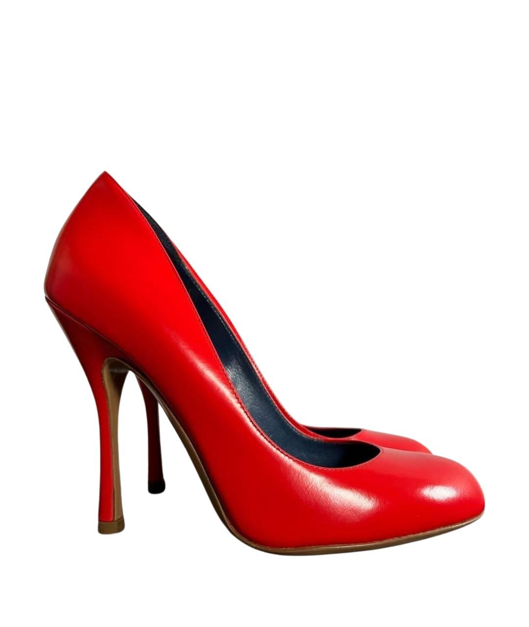 DSQUARED2 Красные кожаные туфли, фото 1