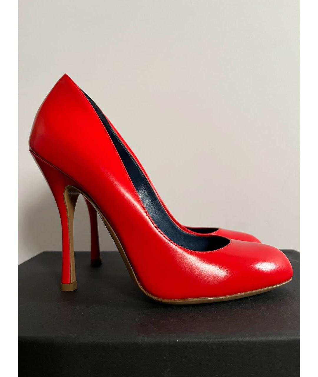 DSQUARED2 Красные кожаные туфли, фото 9