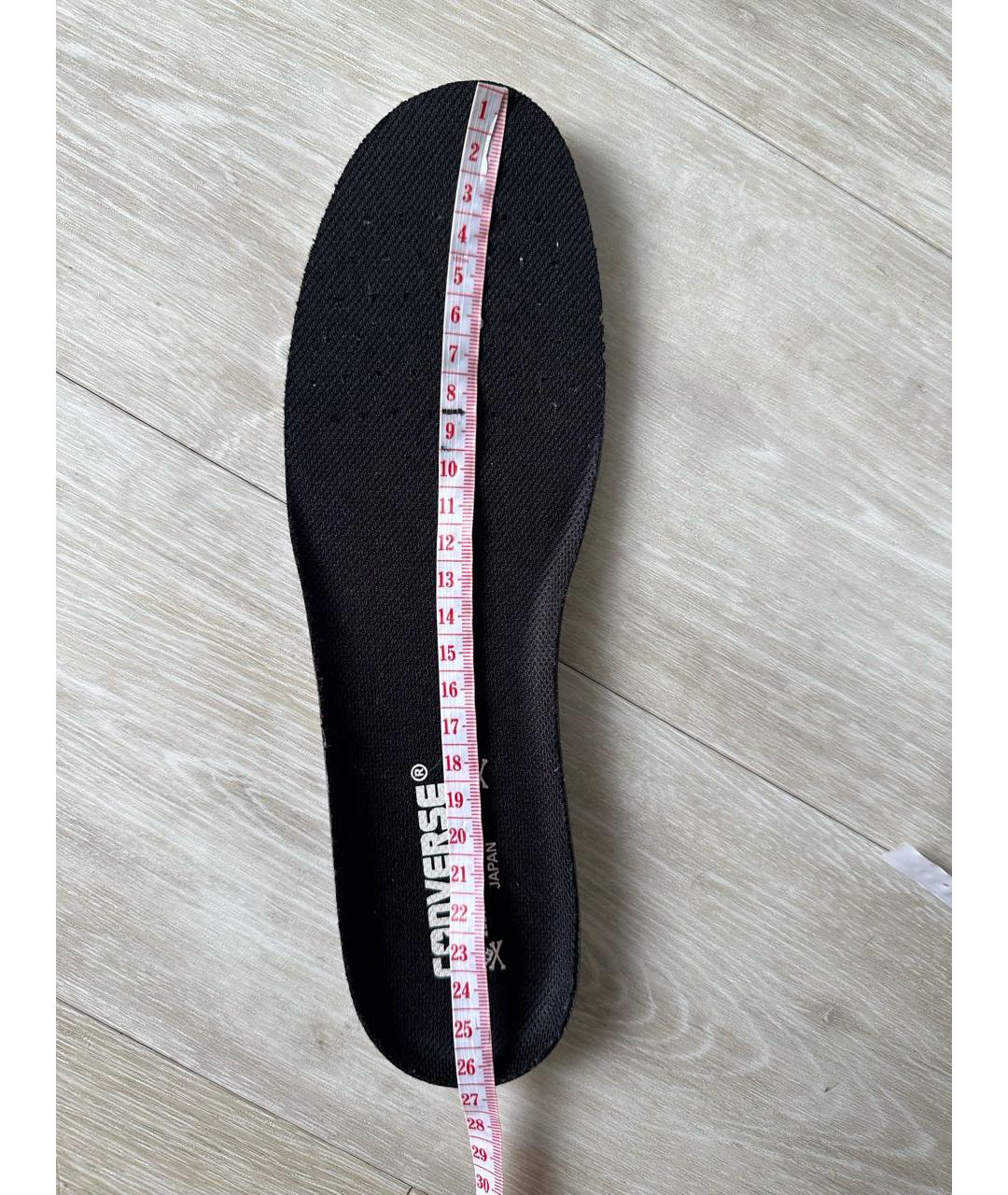 MASTERMIND JAPAN Антрацитовые кожаные высокие кроссовки / кеды, фото 8