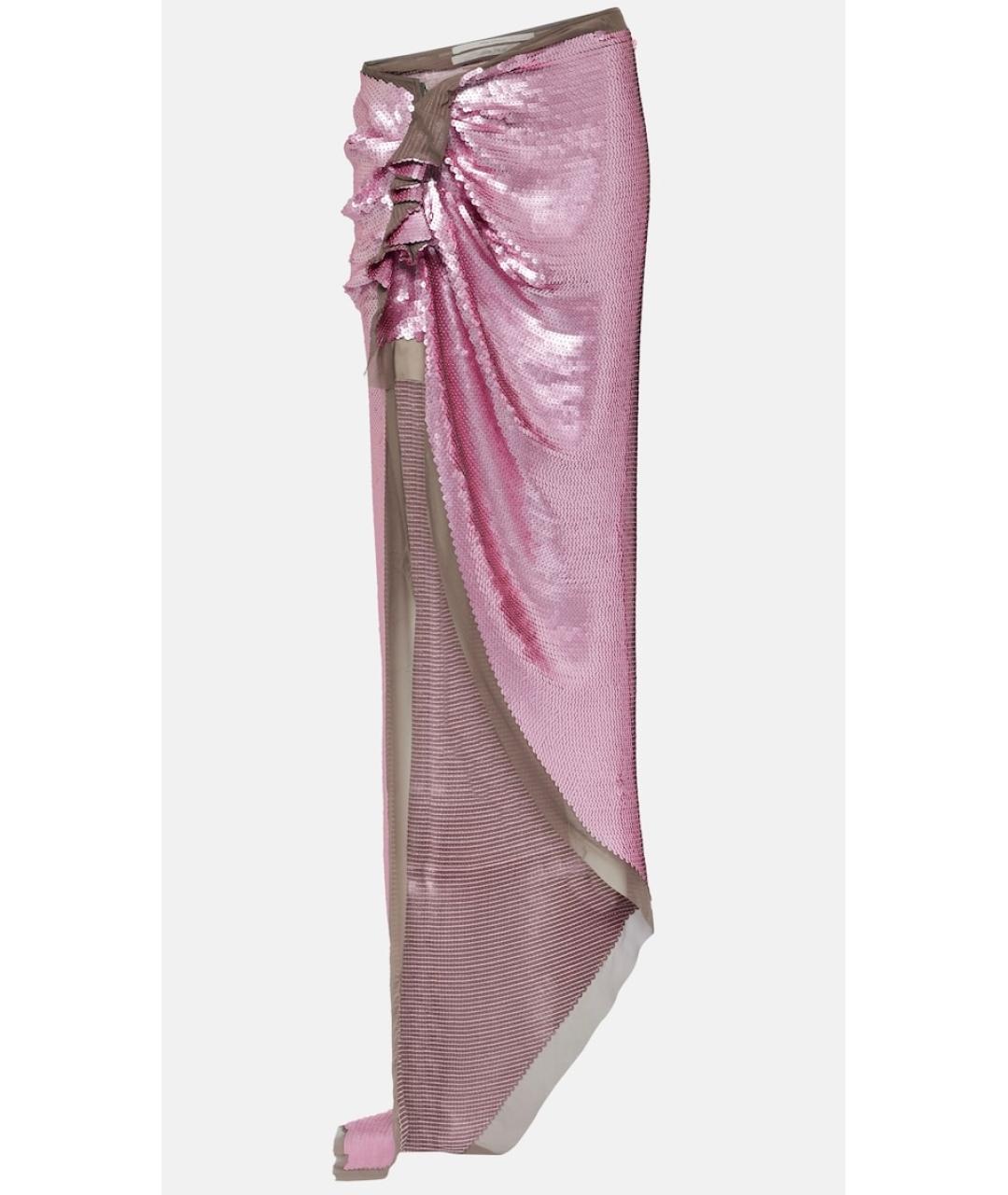 RICK OWENS Розовая юбка макси, фото 5