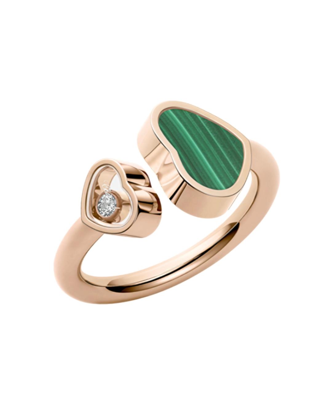 CHOPARD Зеленые кольцо из розового золота, фото 1